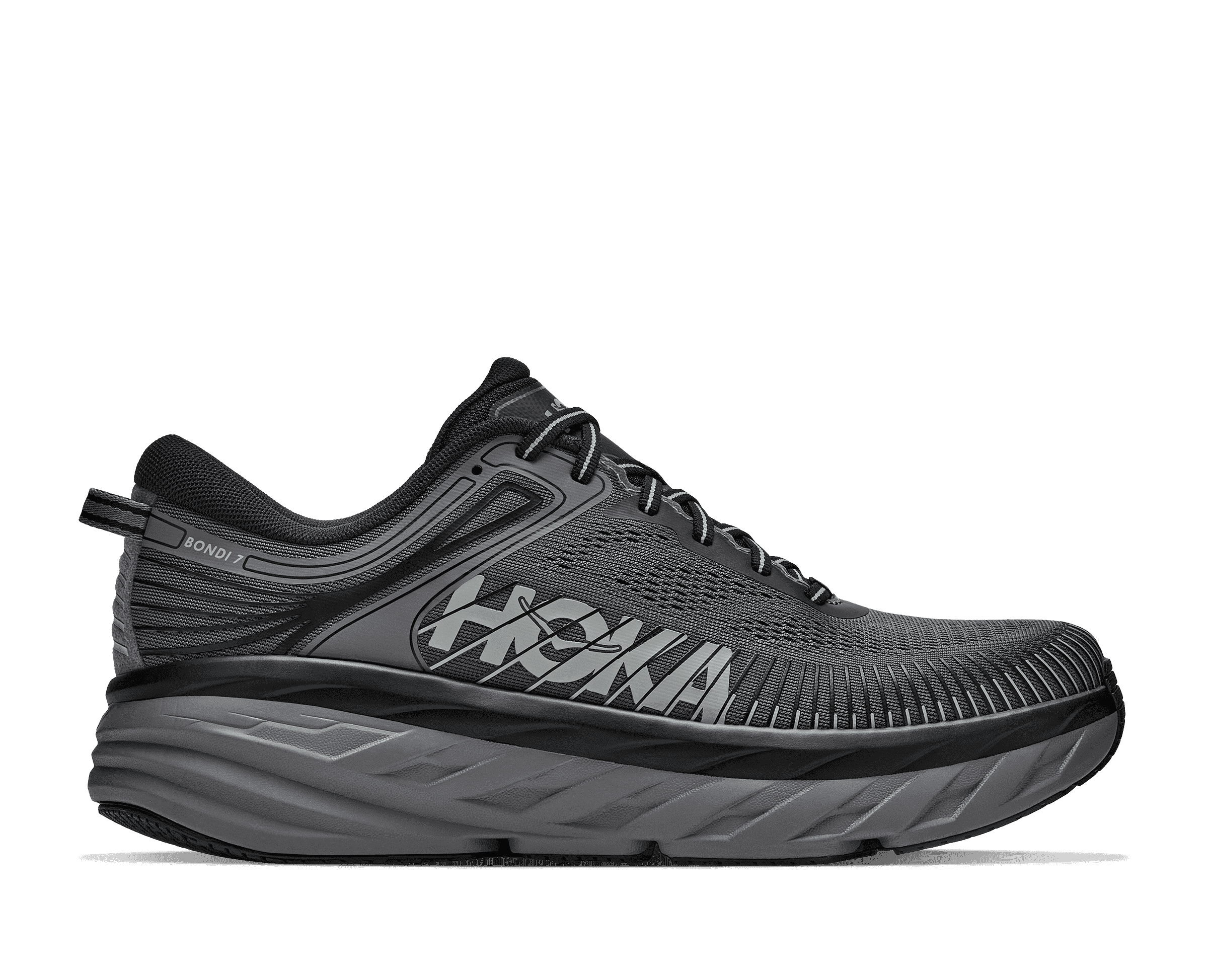HOKA Men's Bondi 7 - OUTER ORBIT / SATELLITE GREY