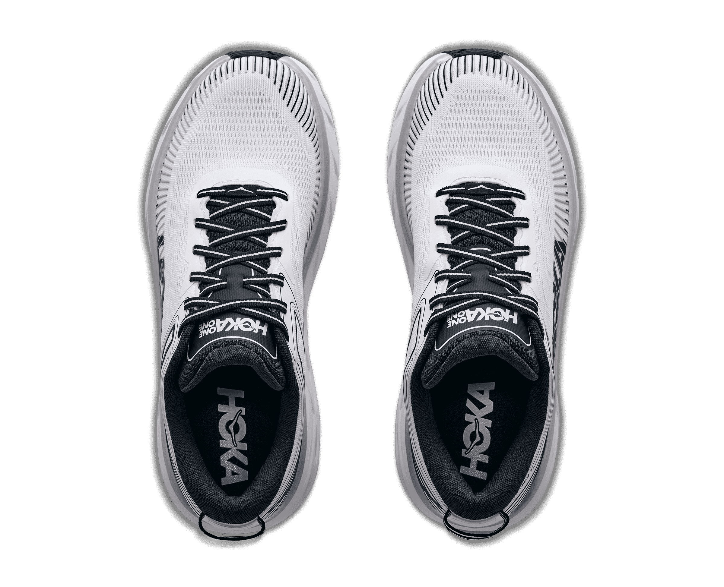 HOKA Men's Bondi 7 - WHITE / BLACK