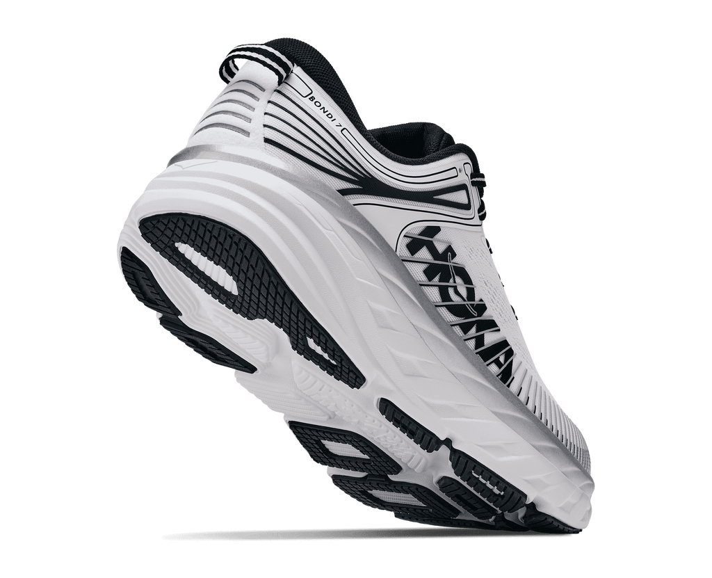 HOKA Men's Bondi 7 - WHITE / BLACK