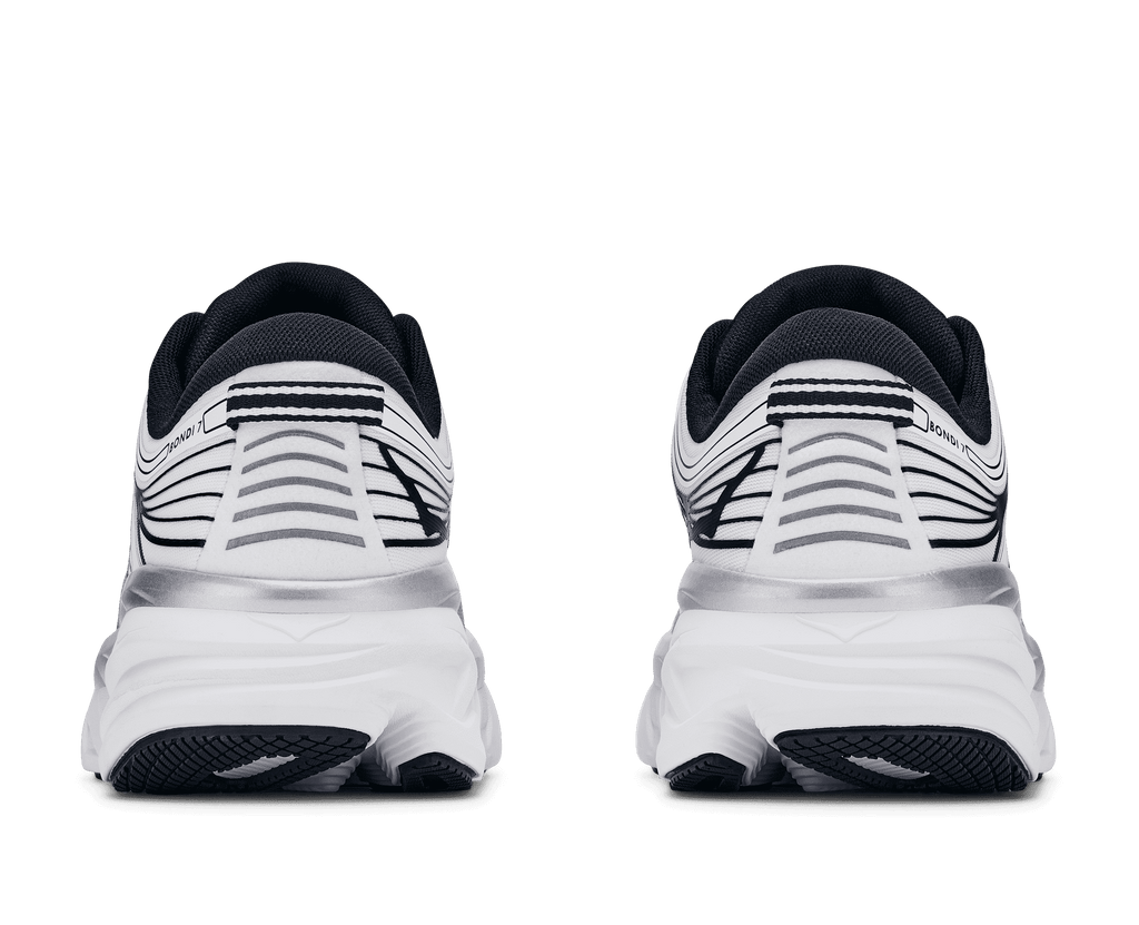 HOKA Men's Bondi 7 - WHITE / BLACK