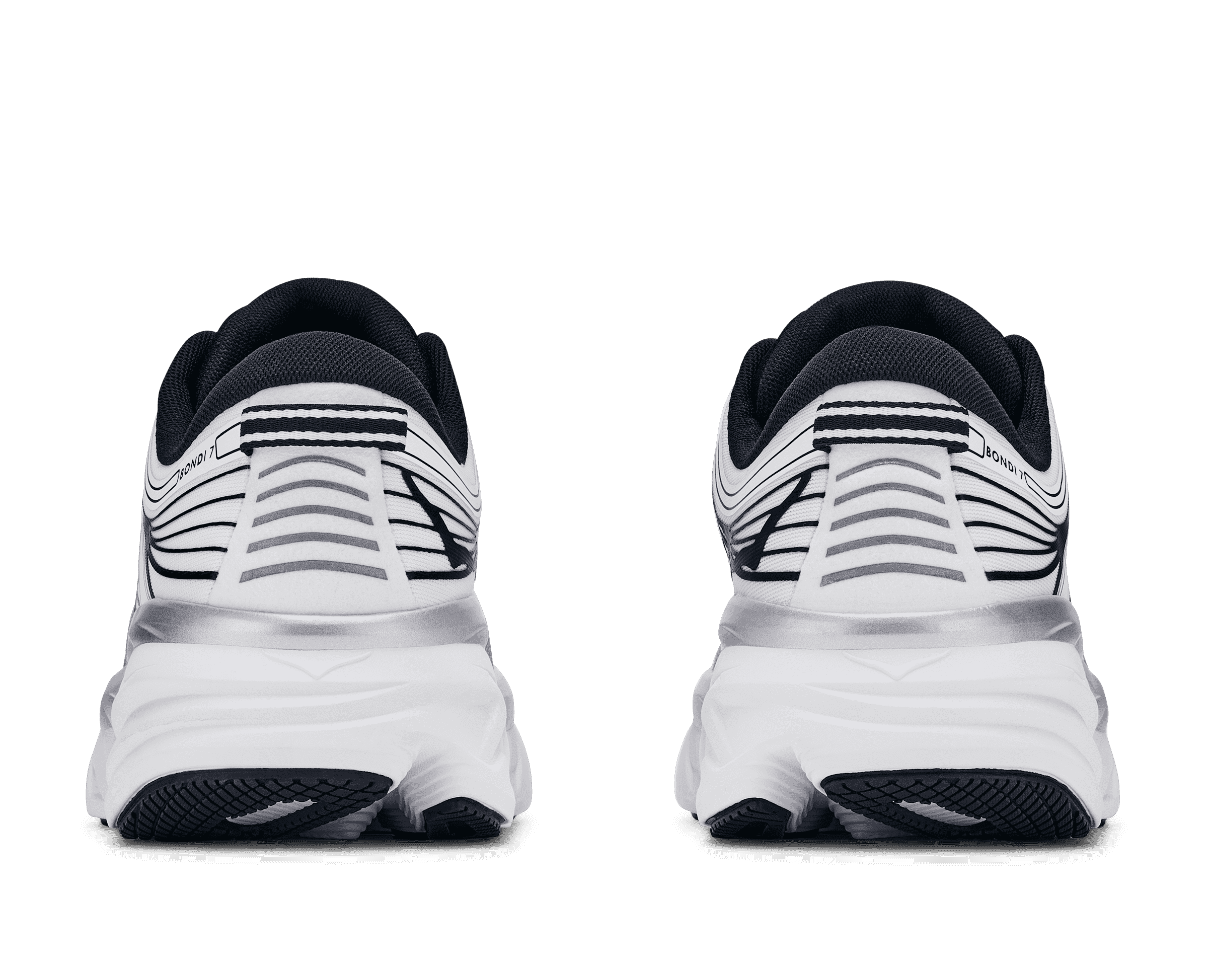 HOKA Men's Bondi 7 - WHITE / BLACK