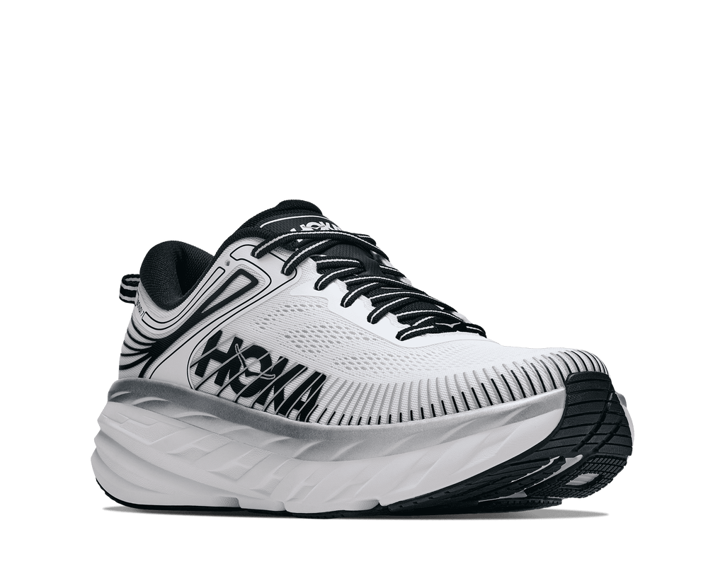HOKA Men's Bondi 7 - WHITE / BLACK