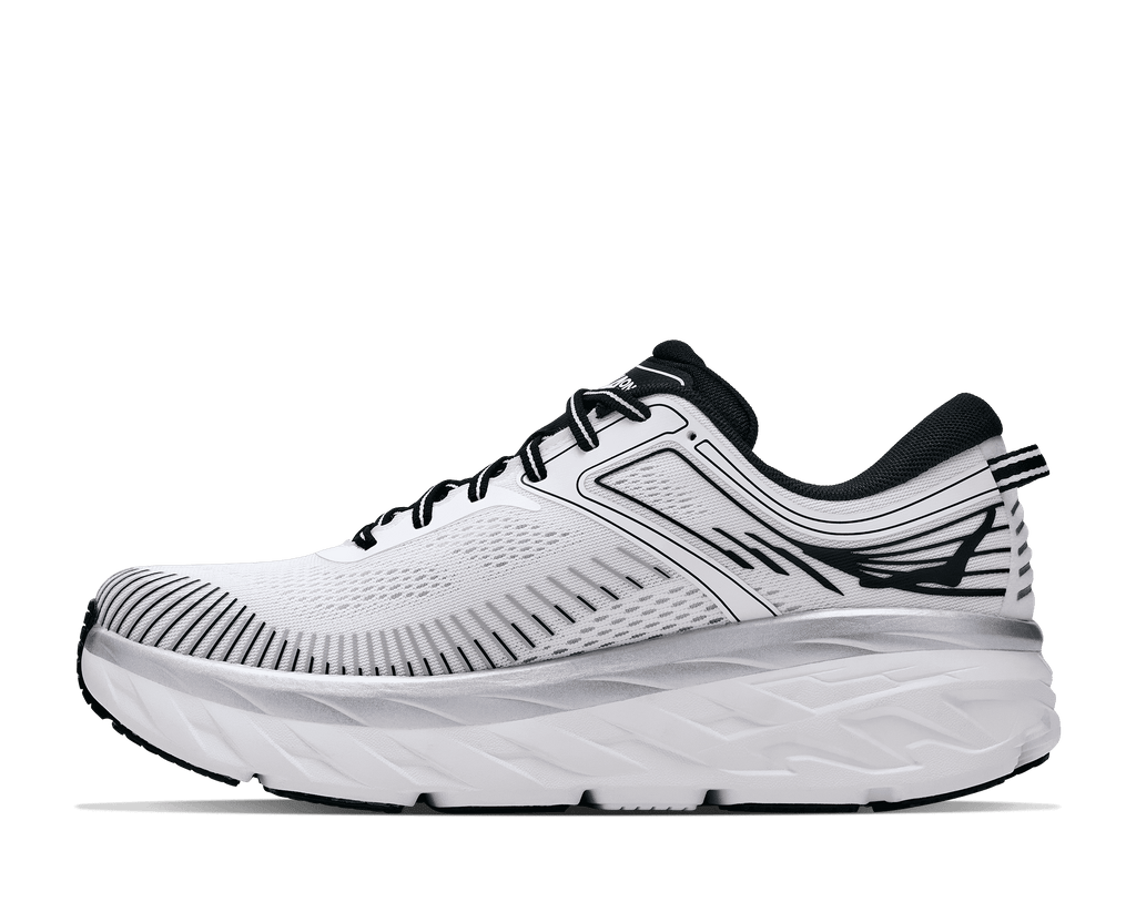 HOKA Men's Bondi 7 - WHITE / BLACK