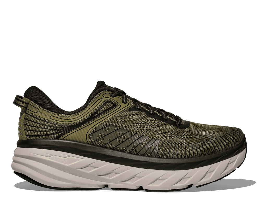 HOKA Men's Bondi 7 - WILD RYE / BLACK