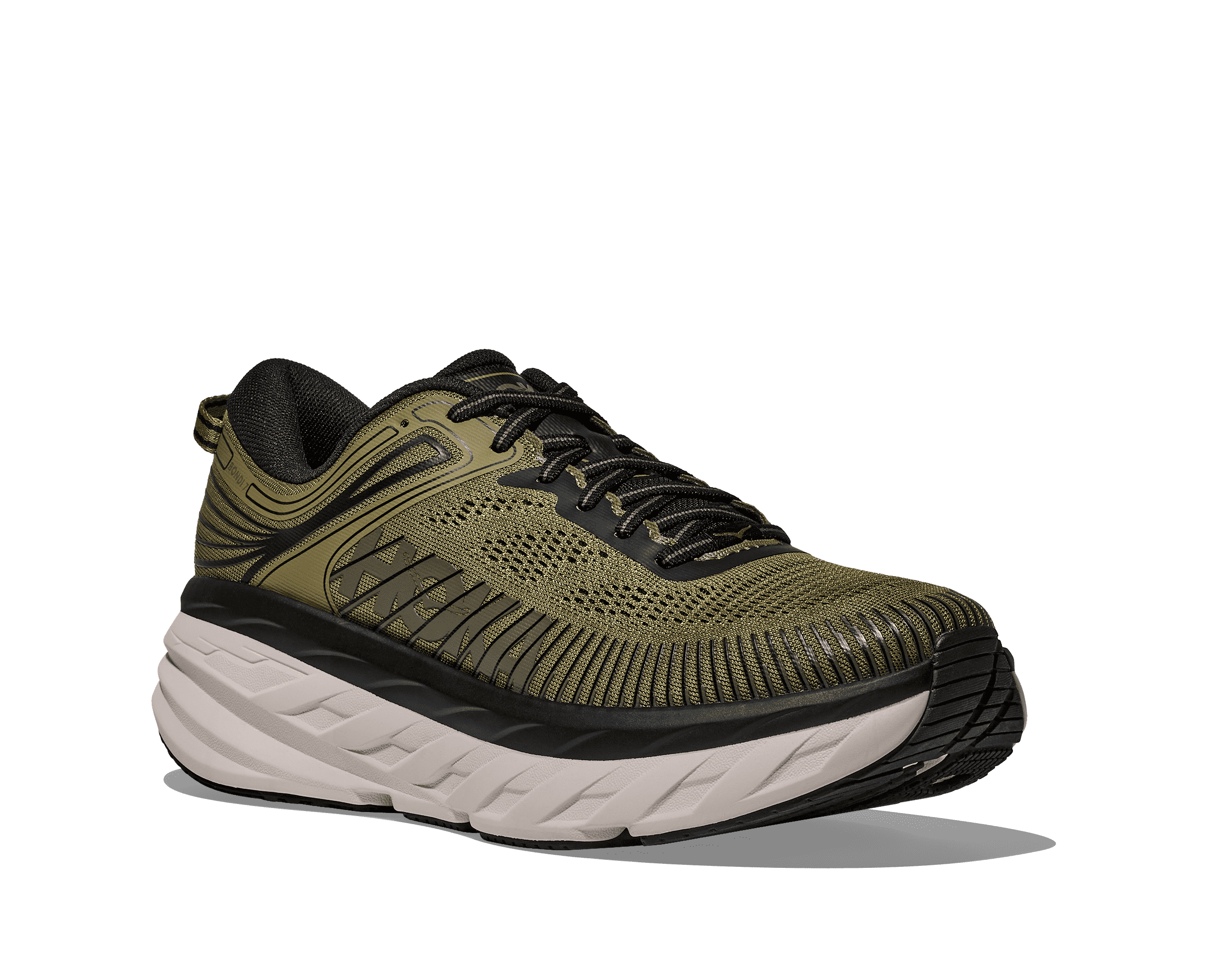 HOKA Men's Bondi 7 - WILD RYE / BLACK