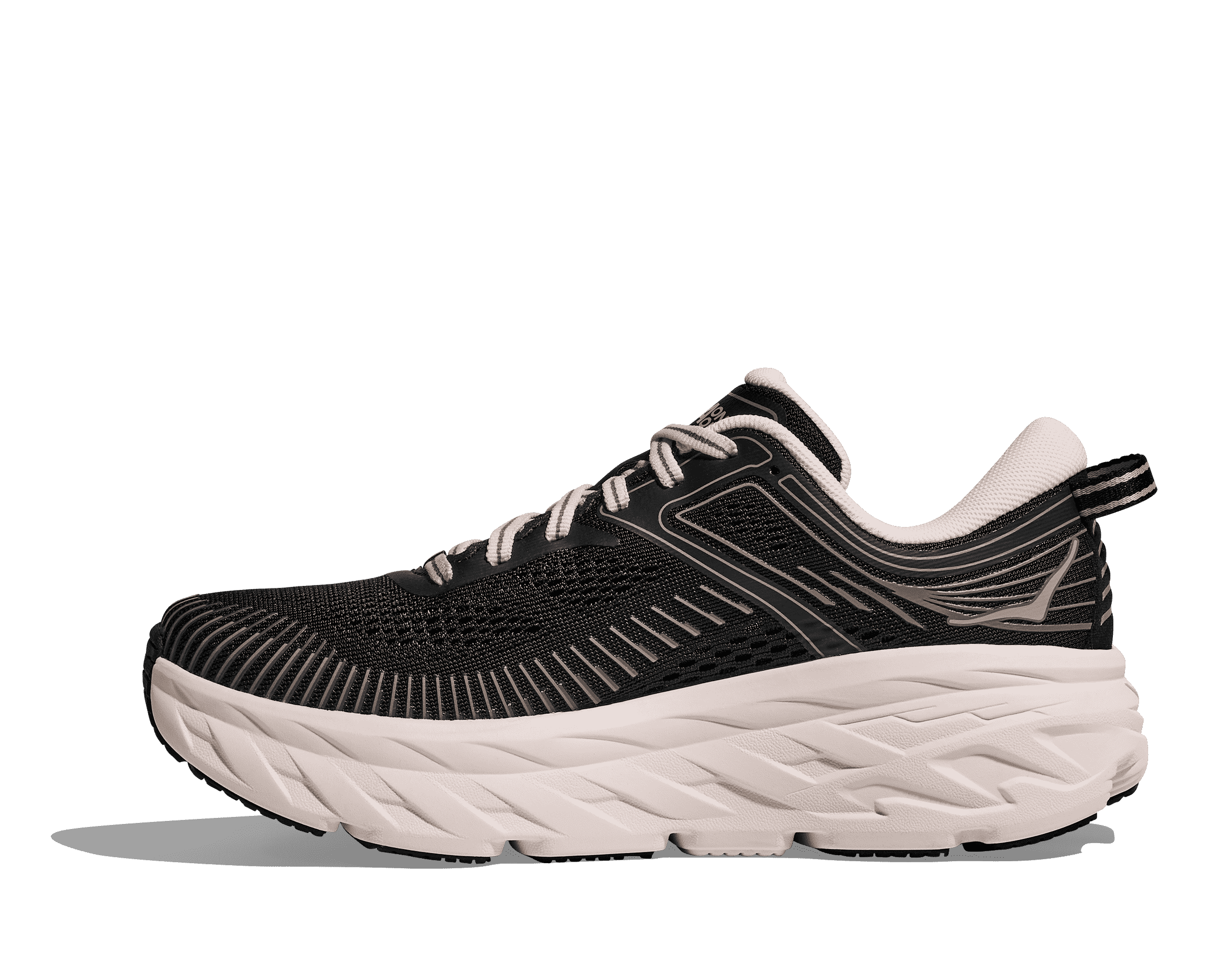 HOKA Women's Bondi 7 - BLACK / ROSE CREAM