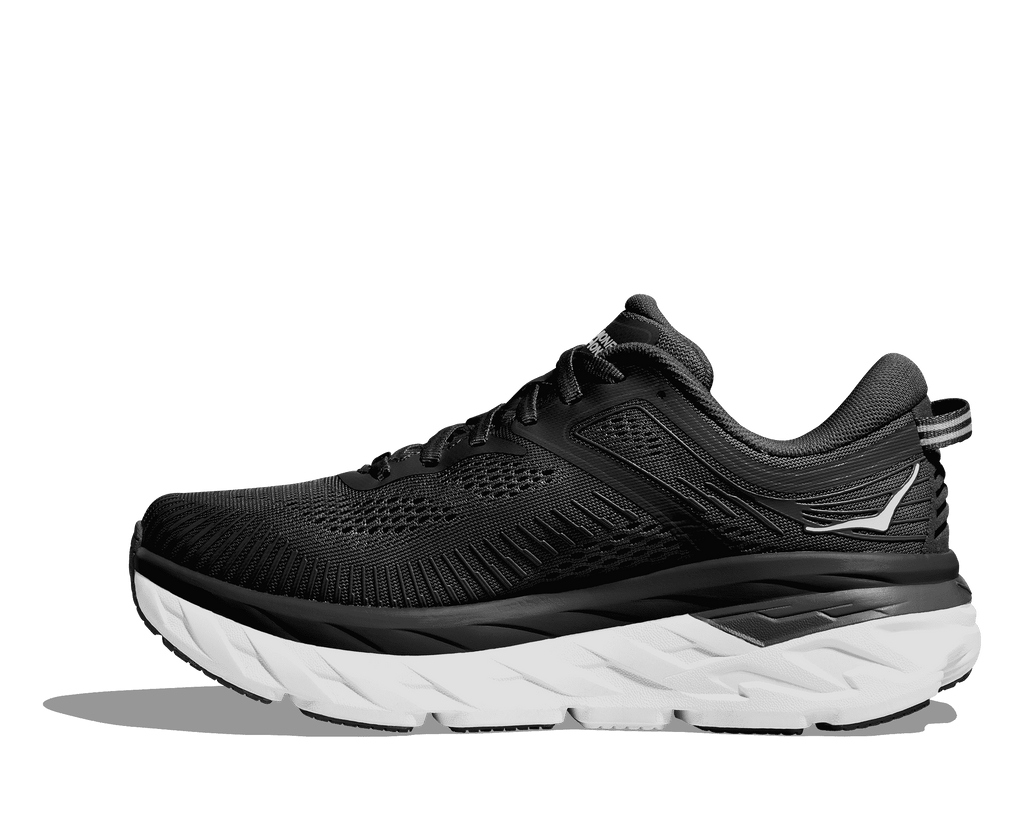 HOKA Women's Bondi 7 - BLACK / WHITE
