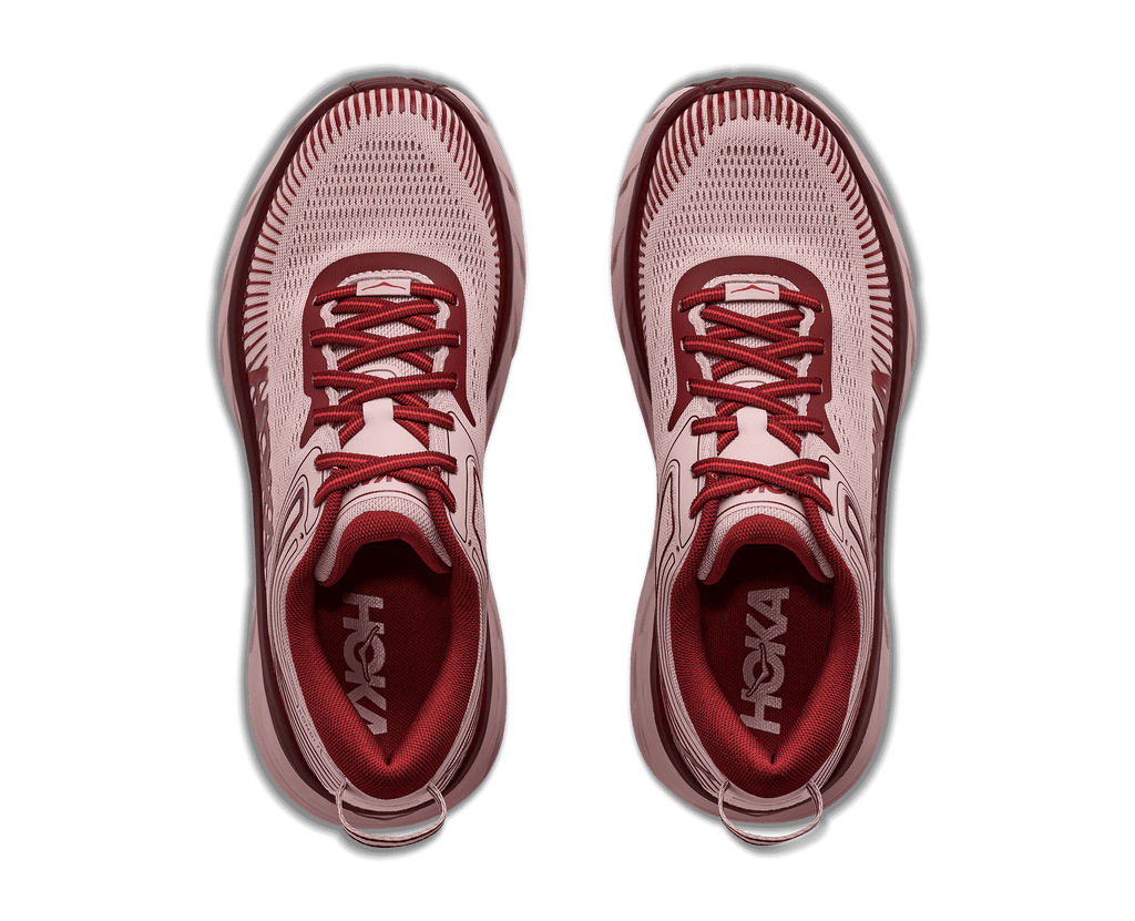 HOKA Women's Bondi 7 - PINK OPAL / VARSITY BURGUNDY