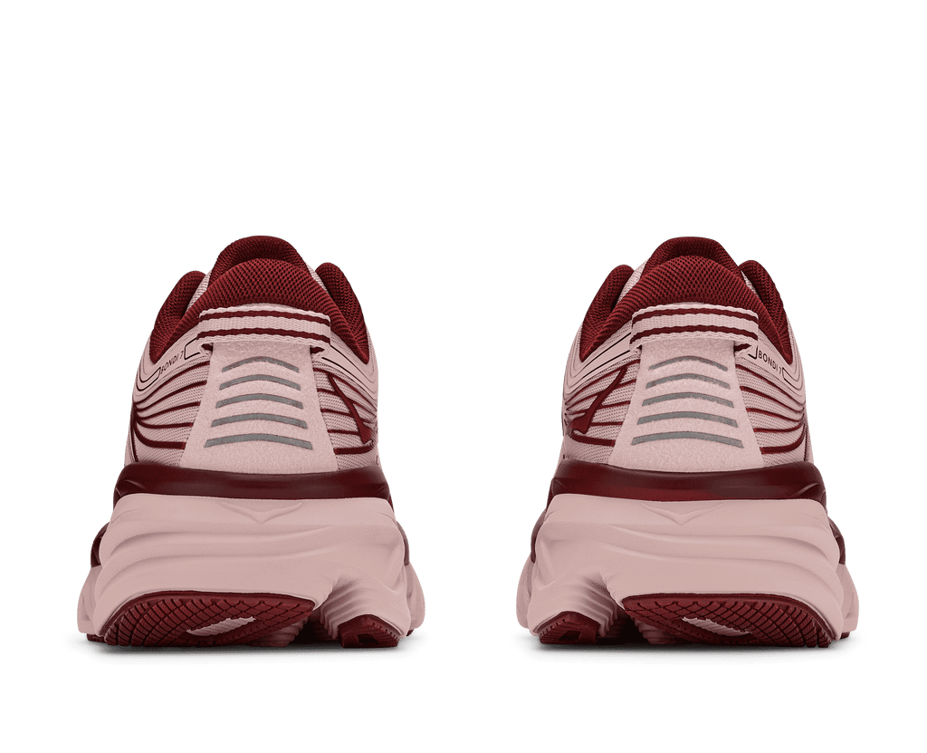 HOKA Women's Bondi 7 - PINK OPAL / VARSITY BURGUNDY