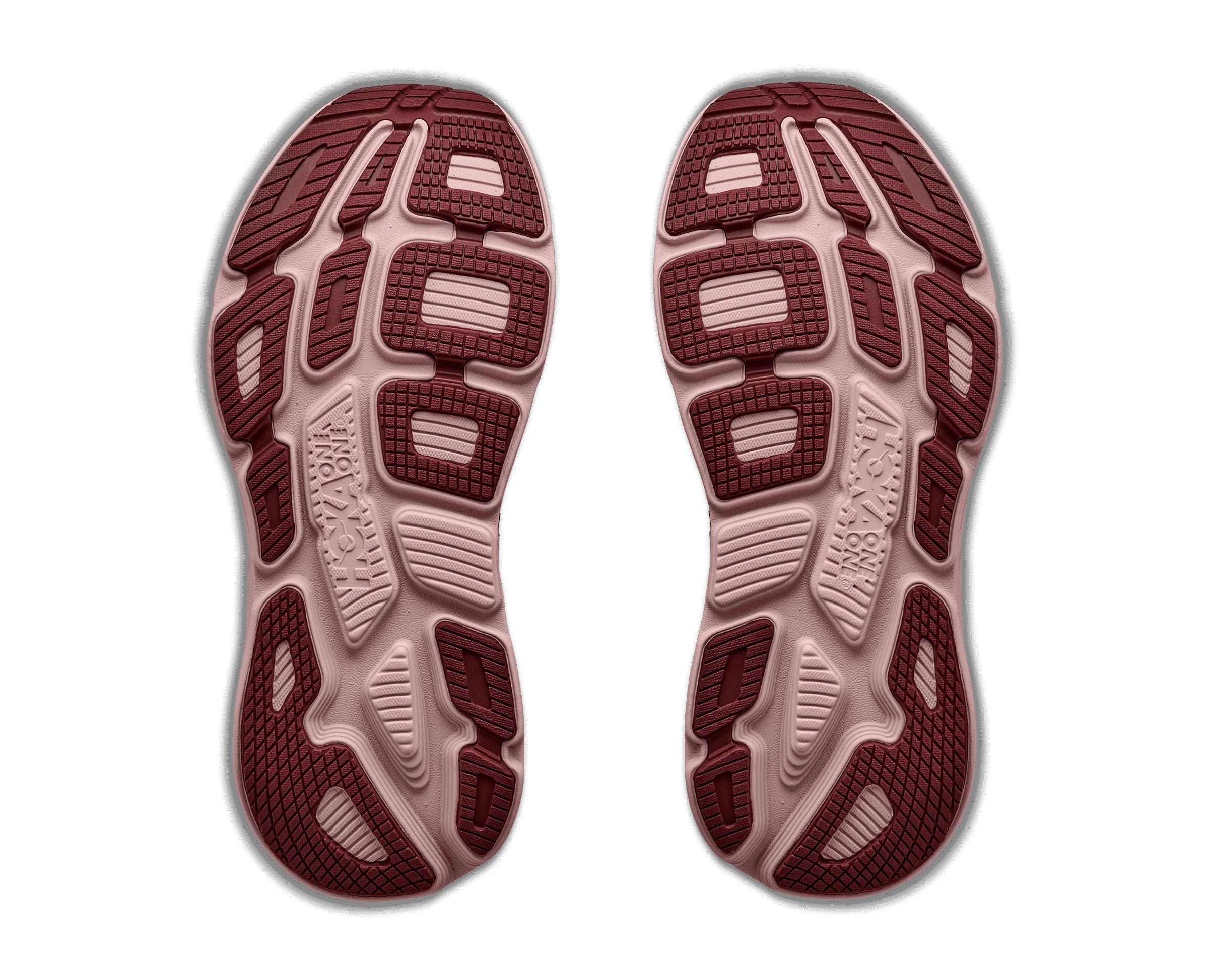 HOKA Women's Bondi 7 - PINK OPAL / VARSITY BURGUNDY