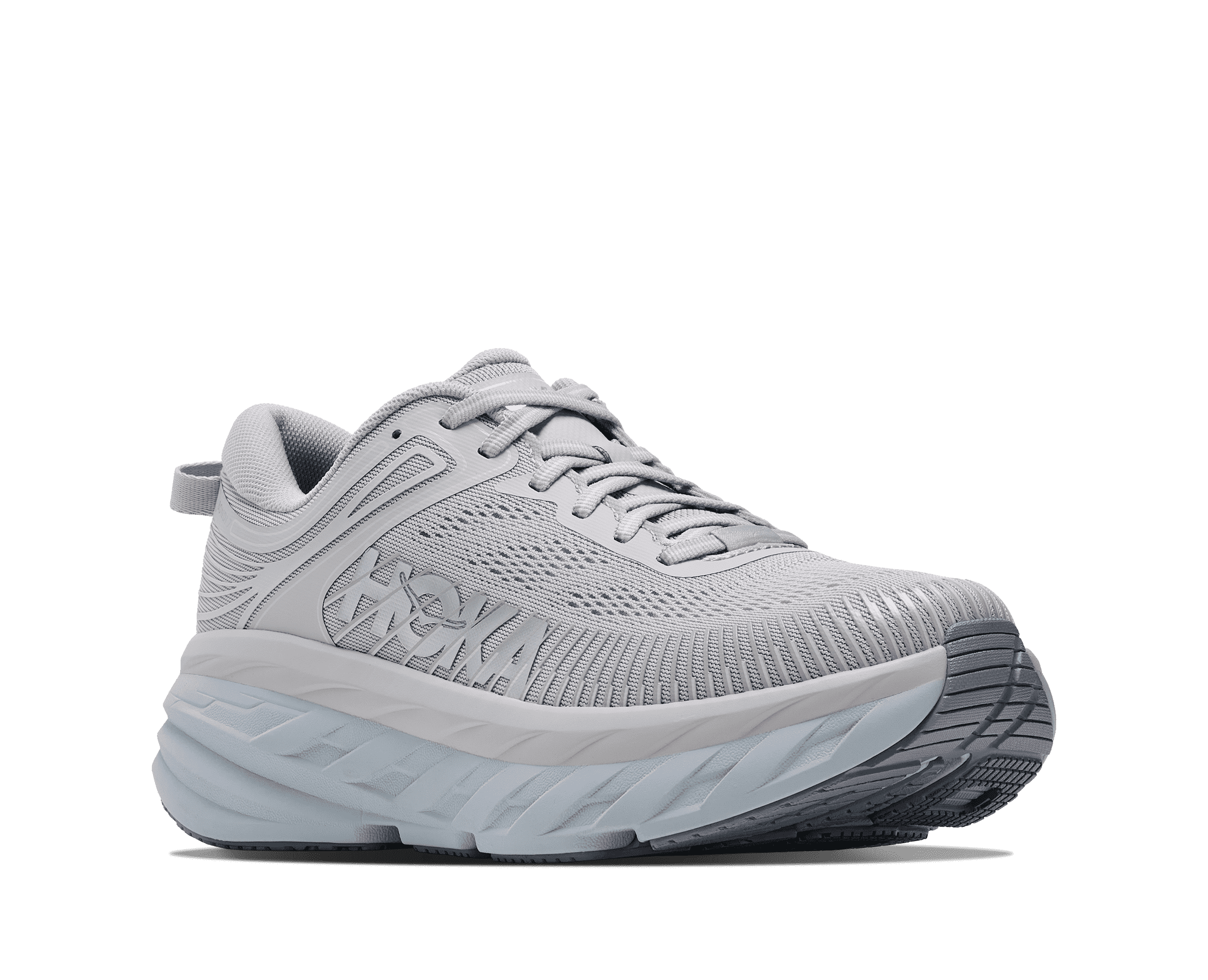 HOKA Women's Bondi 7 - STARDUST / MINERAL BLUE