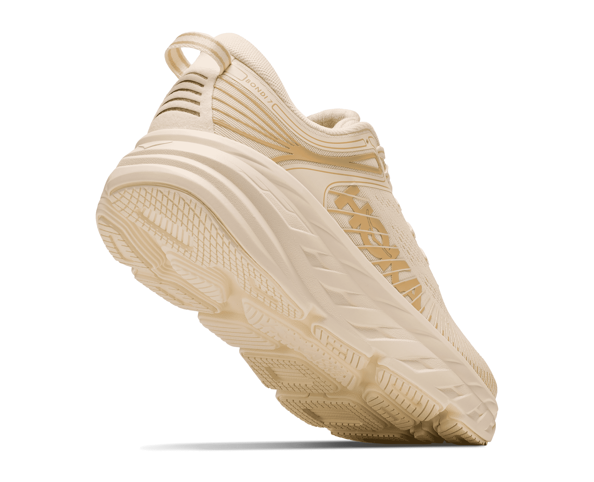 HOKA Women's Bondi 7 - VINTAGE YELLOW / HONEYCOMB