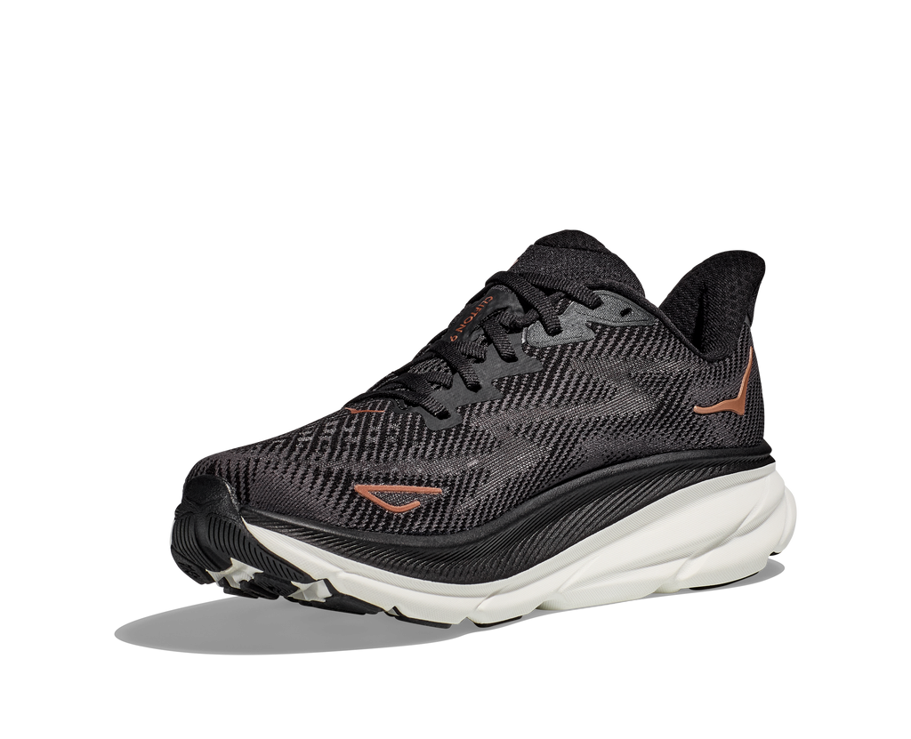Hoka Womens Clifton 9- Black/Rose Gold (1127896-BRGL)