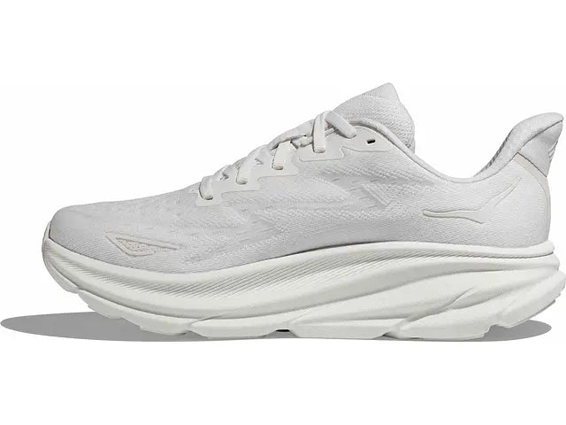 Hoka Womens Clifton 9- All White (1127896-WWH)