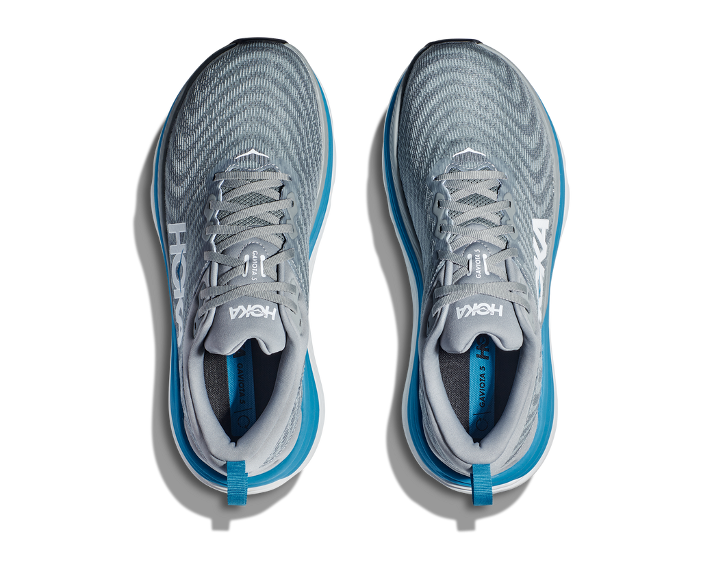 Hoka Mens Gaviota 5- Limestone/Diva Blue (1127929-LDVB)