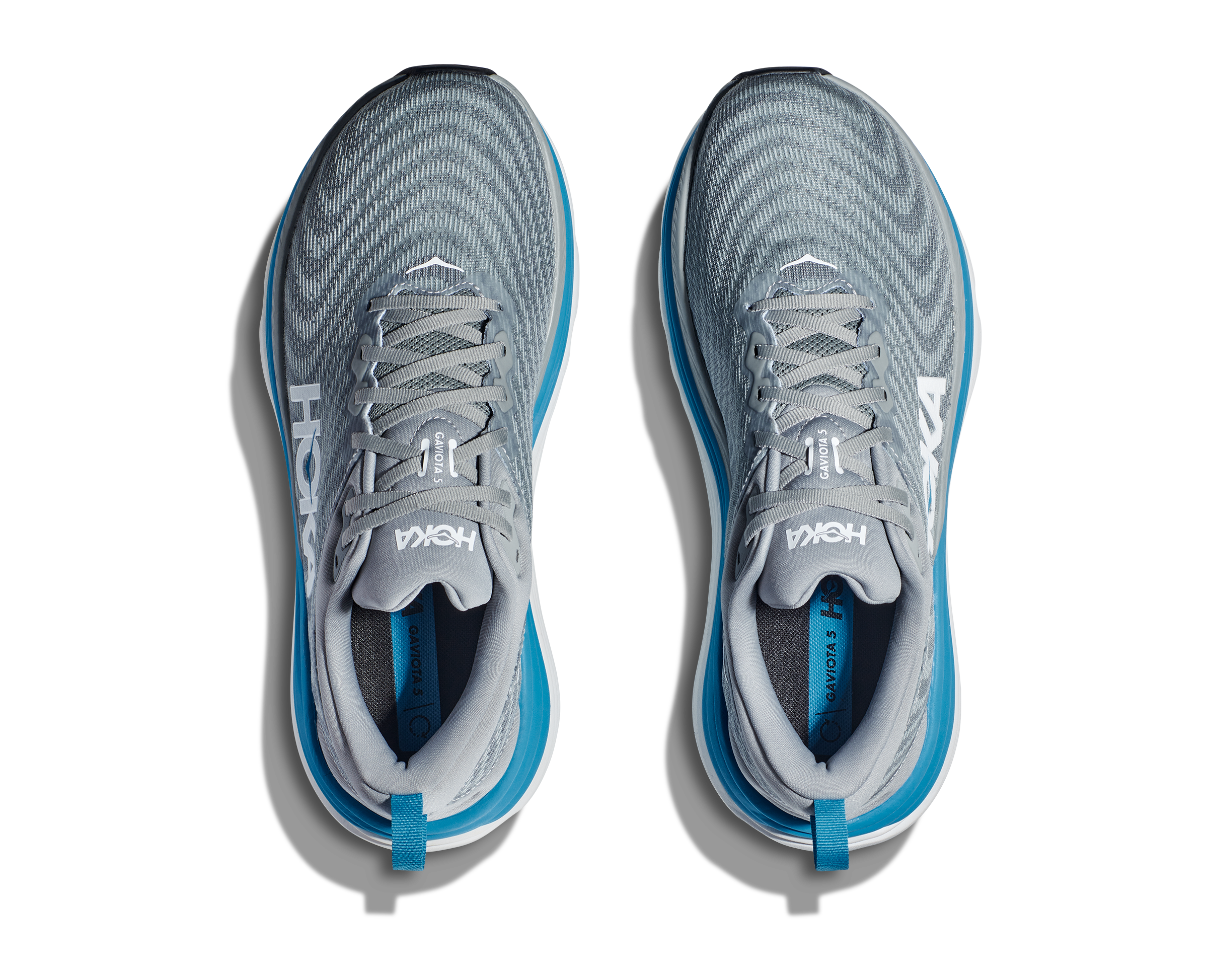 Hoka Mens Gaviota 5- Limestone/Diva Blue (1127929-LDVB)