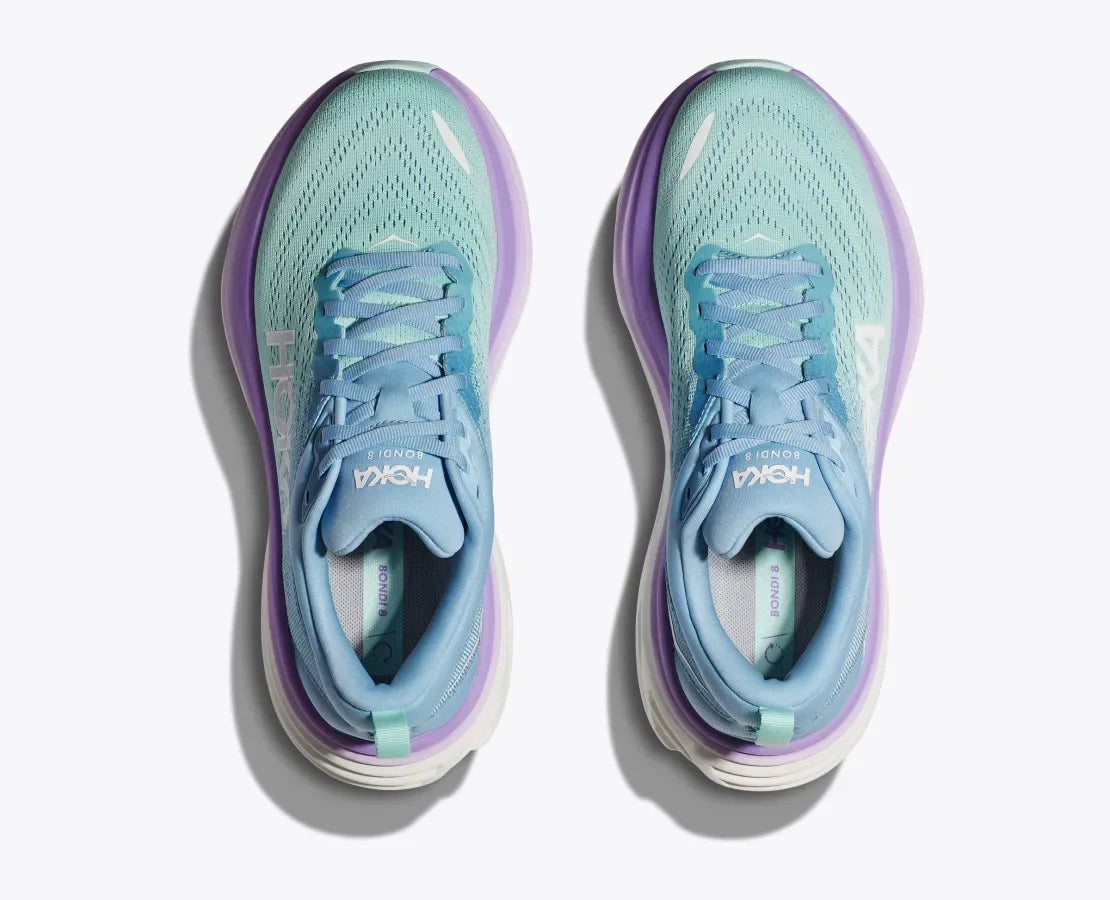 Hoka Womens Bondi 8- Airy Blue/Sunlit Ocean (1127952-ABSO)