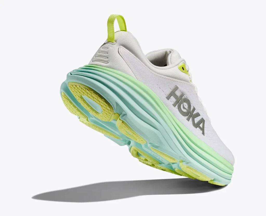 Hoka Womens Bondi 8- Blanc de Blanc/Sunlit Ocean (1127952-BDBSO)