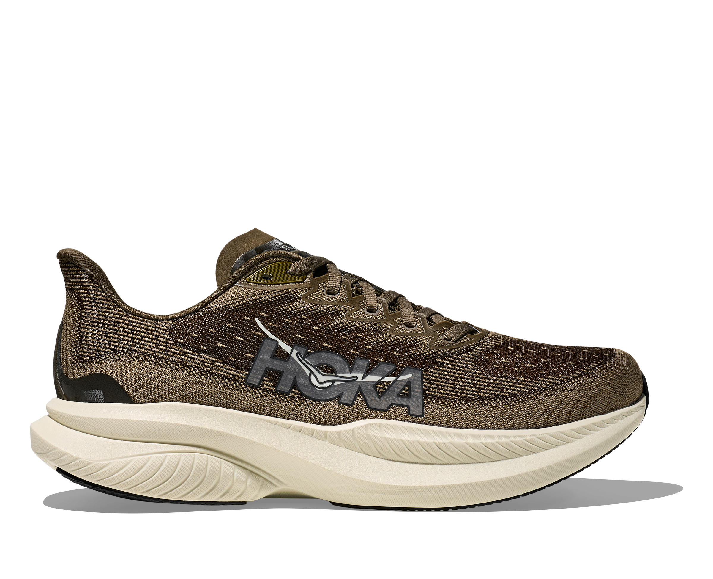 HOKA Men's Mach 6 - ANTIQUE OLIVE / TRUFFLE SALT (Wide)