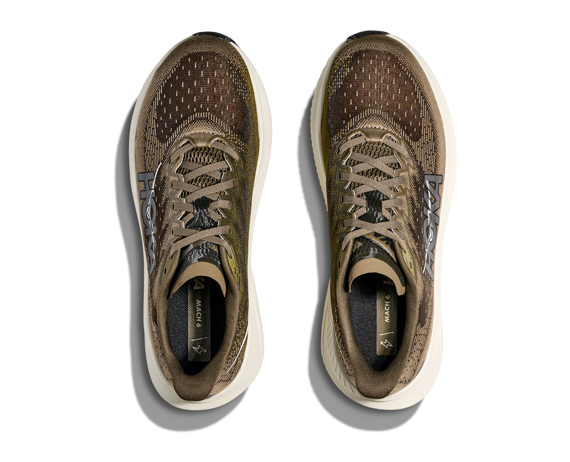 HOKA Men's Mach 6 - ANTIQUE OLIVE / TRUFFLE SALT (Wide)