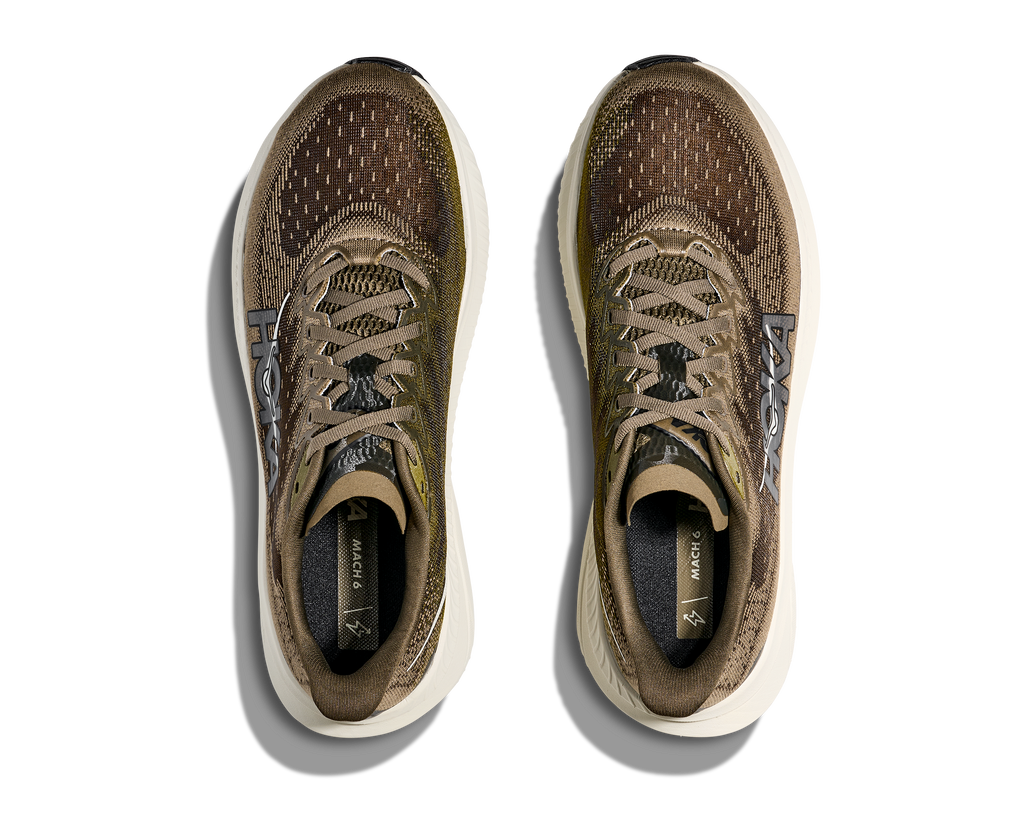 HOKA Men's Mach 6 - ANTIQUE OLIVE / TRUFFLE SALT