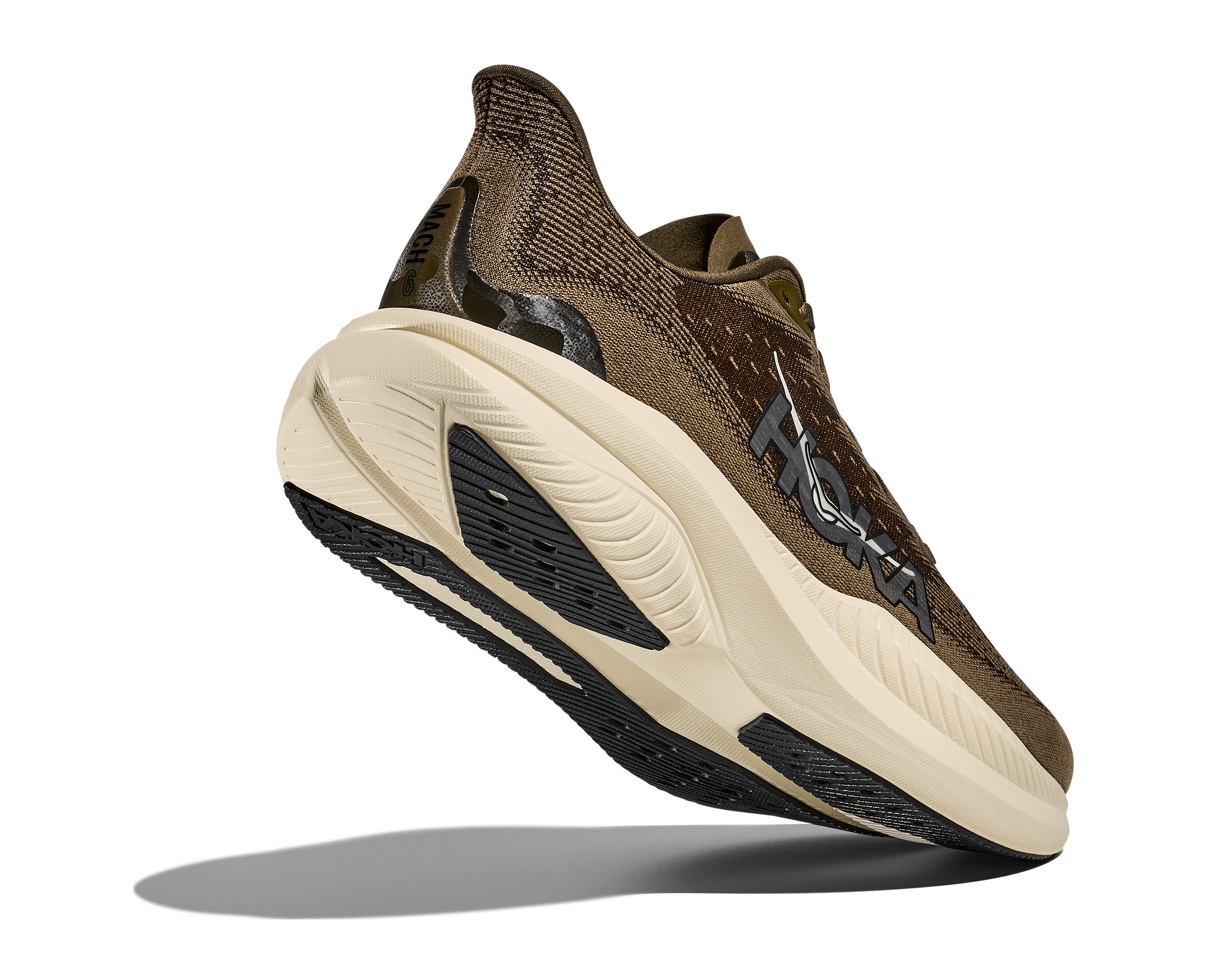 HOKA Men's Mach 6 - ANTIQUE OLIVE / TRUFFLE SALT