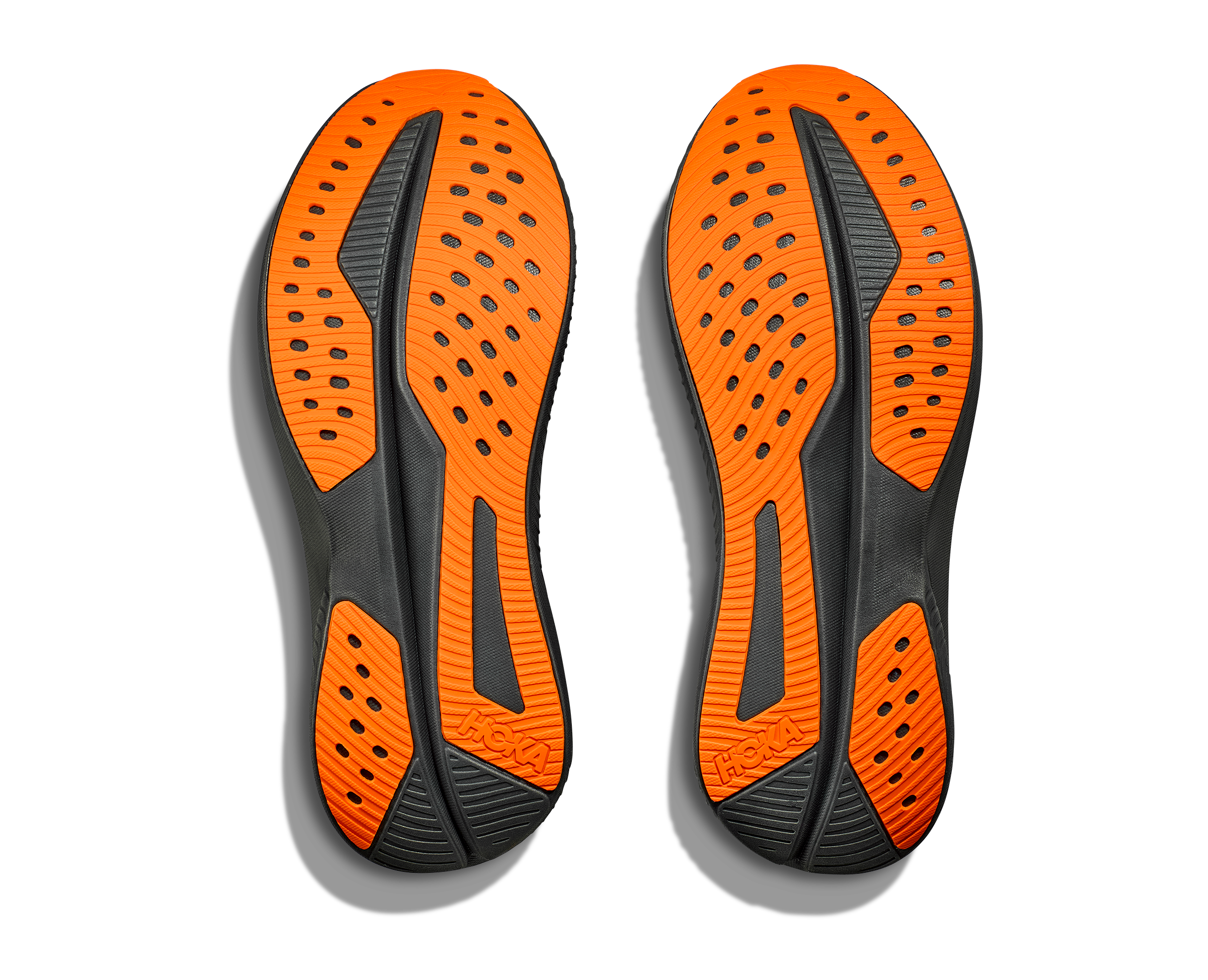 HOKA Men's Mach 6 - BLACK / ELECTRIC TANGERINE