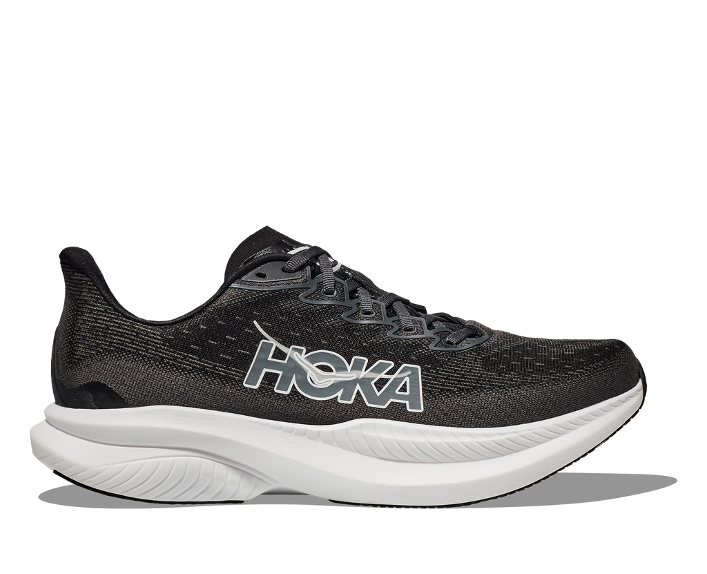 HOKA Men's Mach 6 - BLACK / WHITE