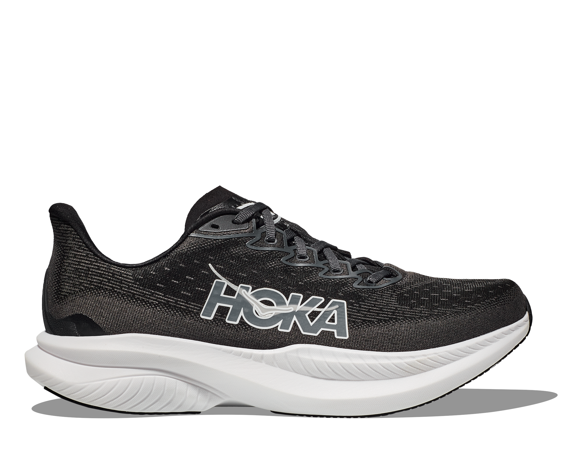 HOKA Men's Mach 6 - BLACK / WHITE
