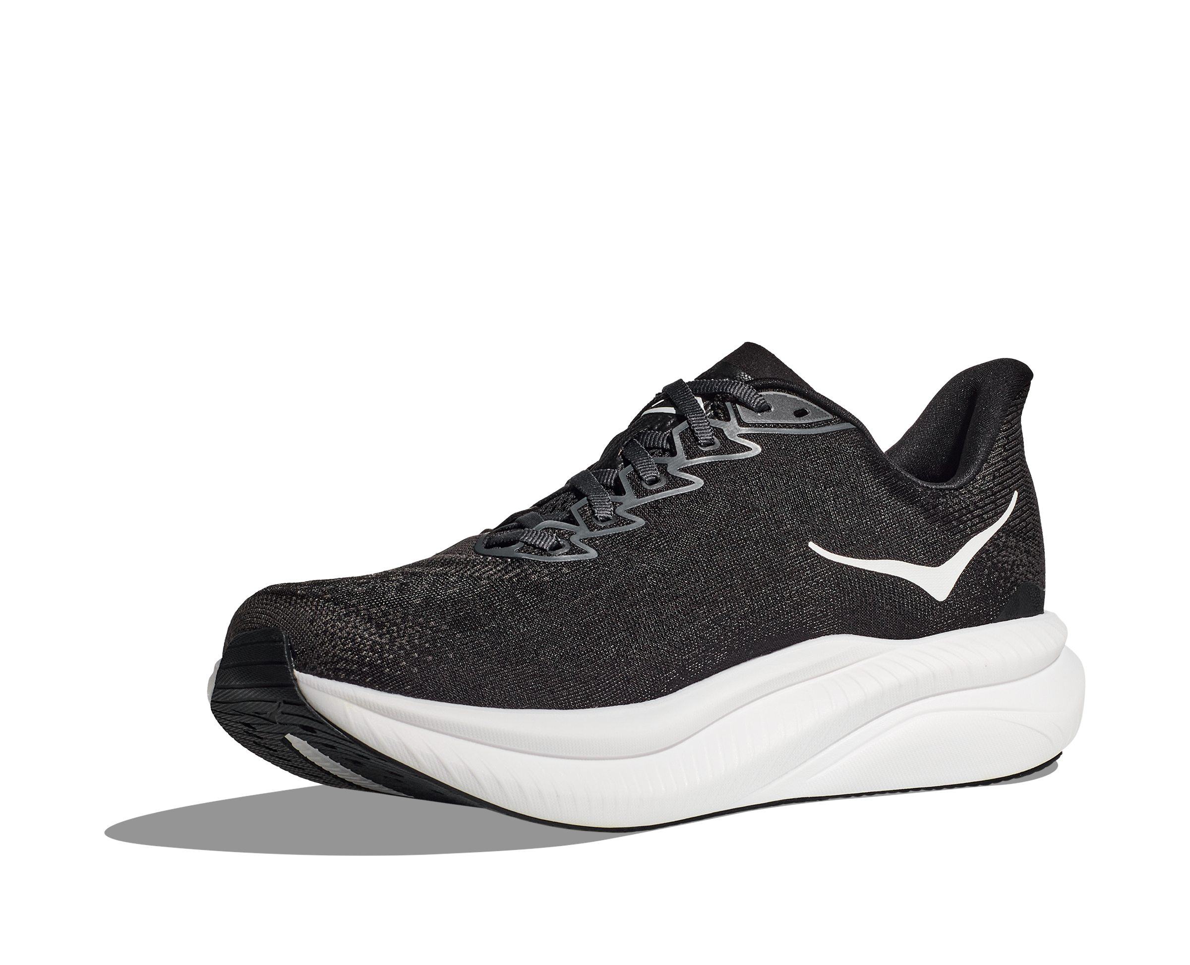 HOKA Men's Mach 6 - BLACK / WHITE (Wide)