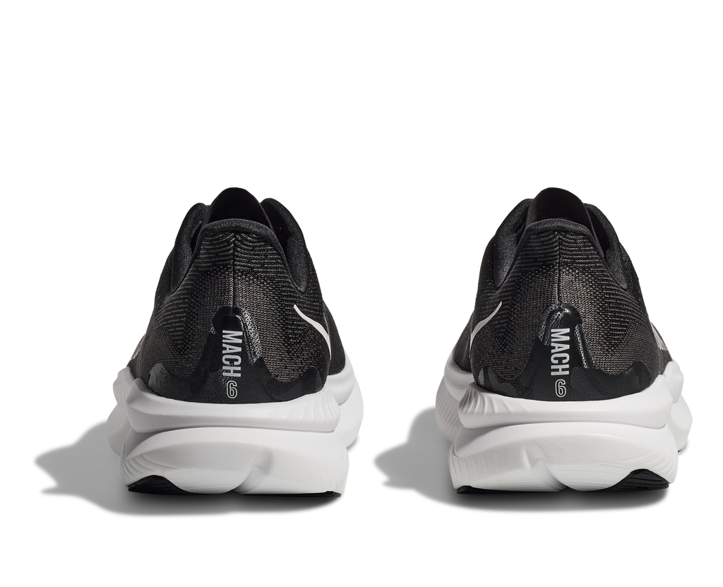 HOKA Men's Mach 6 - BLACK / WHITE