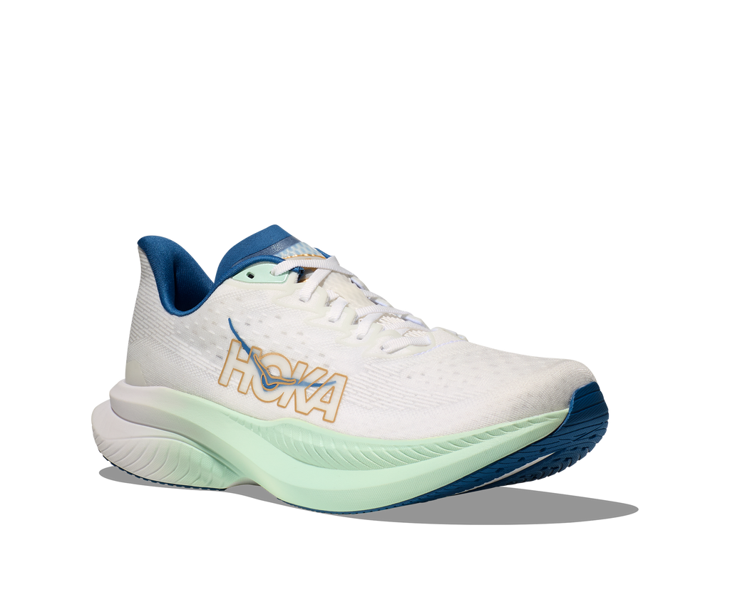 HOKA Men's Mach 6 - FROST / GOLD (Wide)