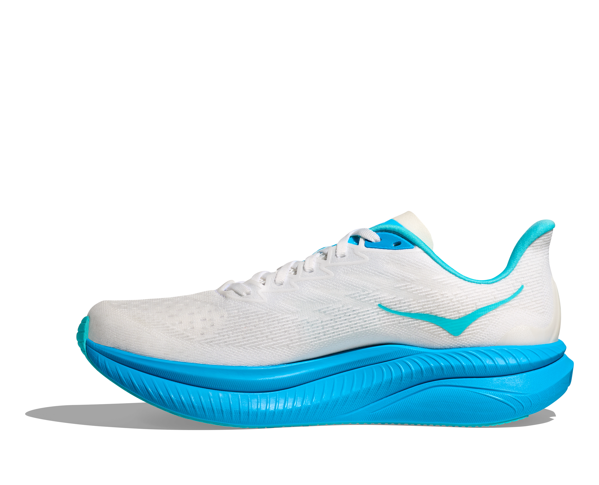 HOKA Men's Mach 6 - WHITE / SKYWARD BLUE