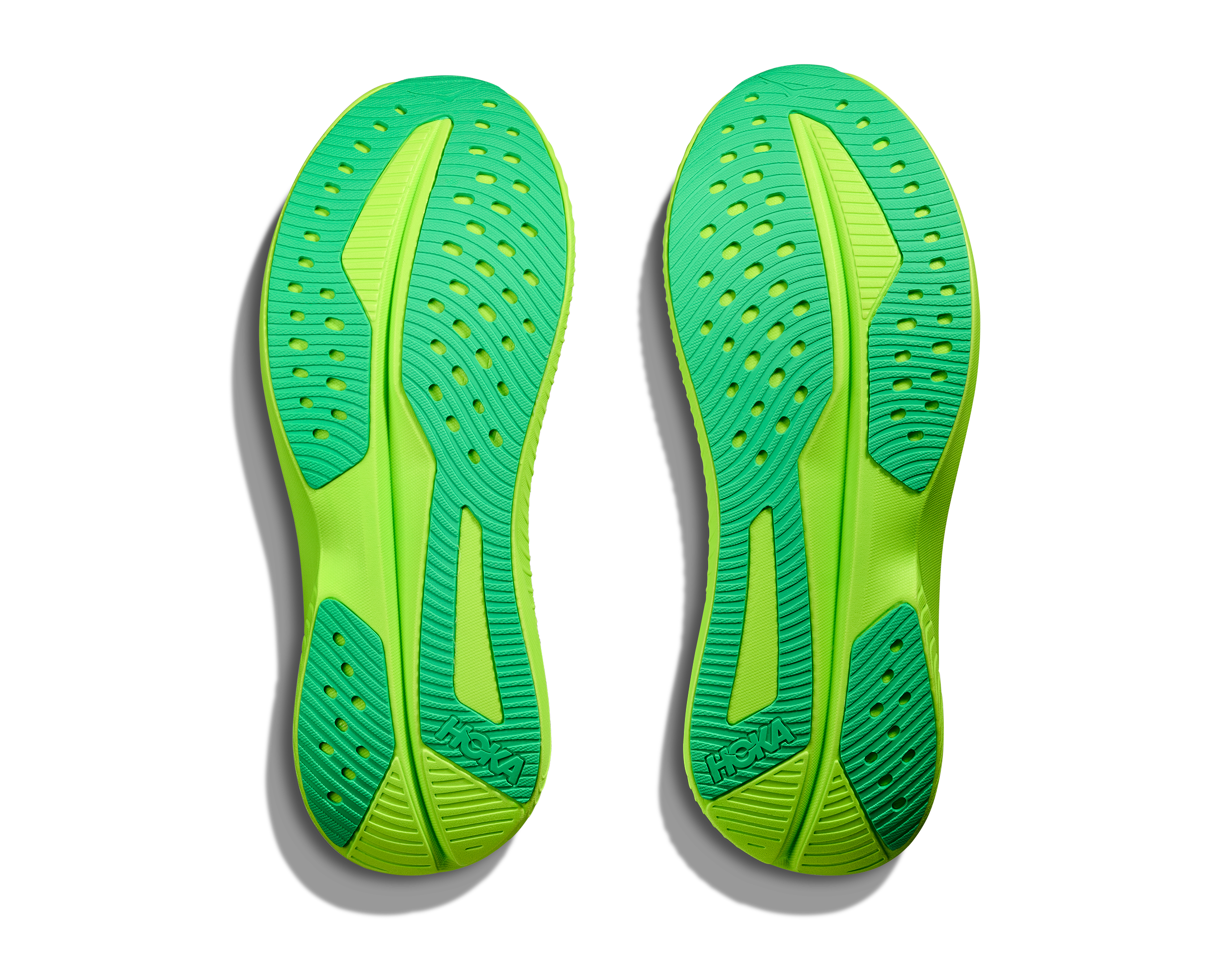 HOKA Men's Mach 6 - WHITE / NEON LIME
