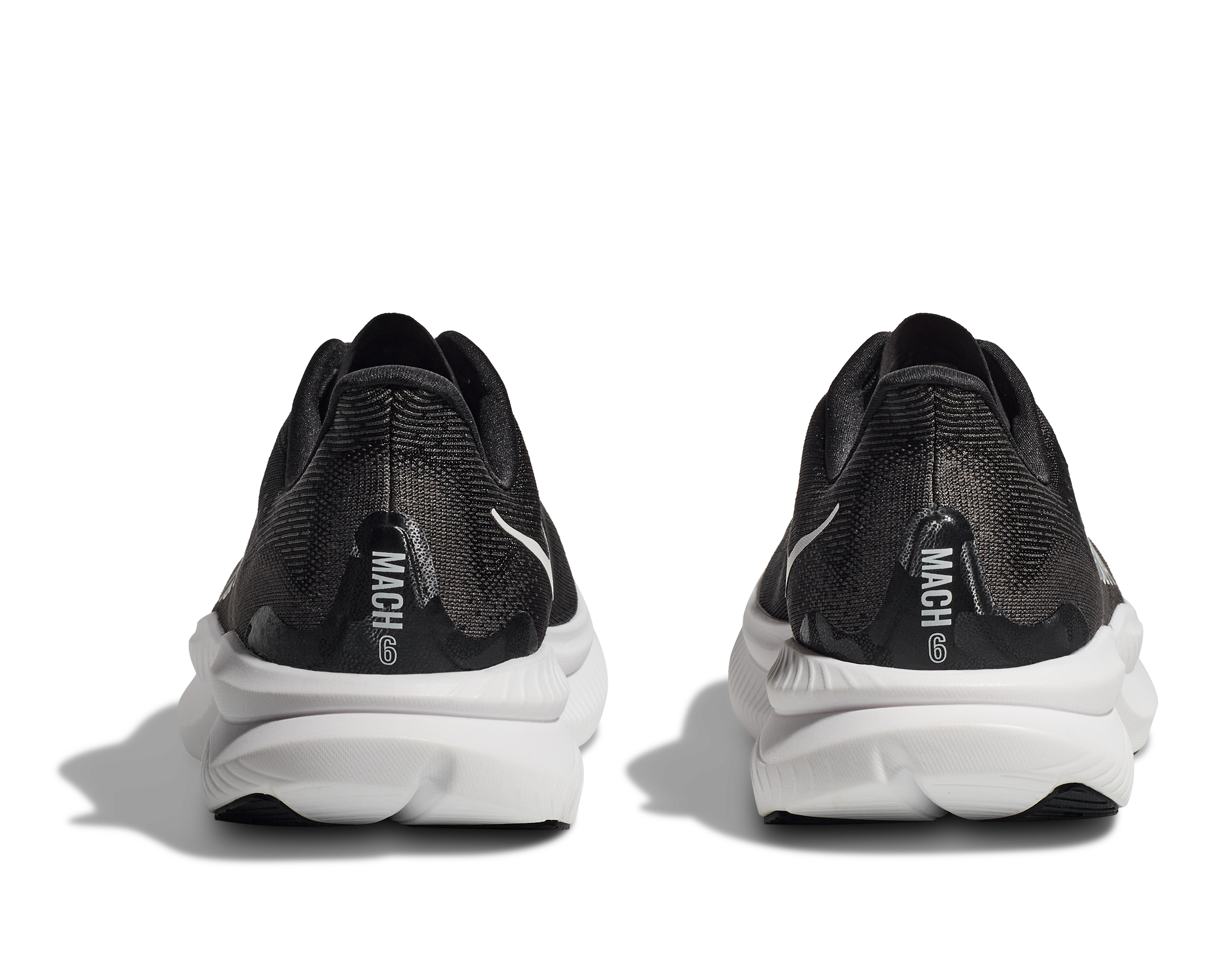 HOKA Women's Mach 6 - BLACK / WHITE