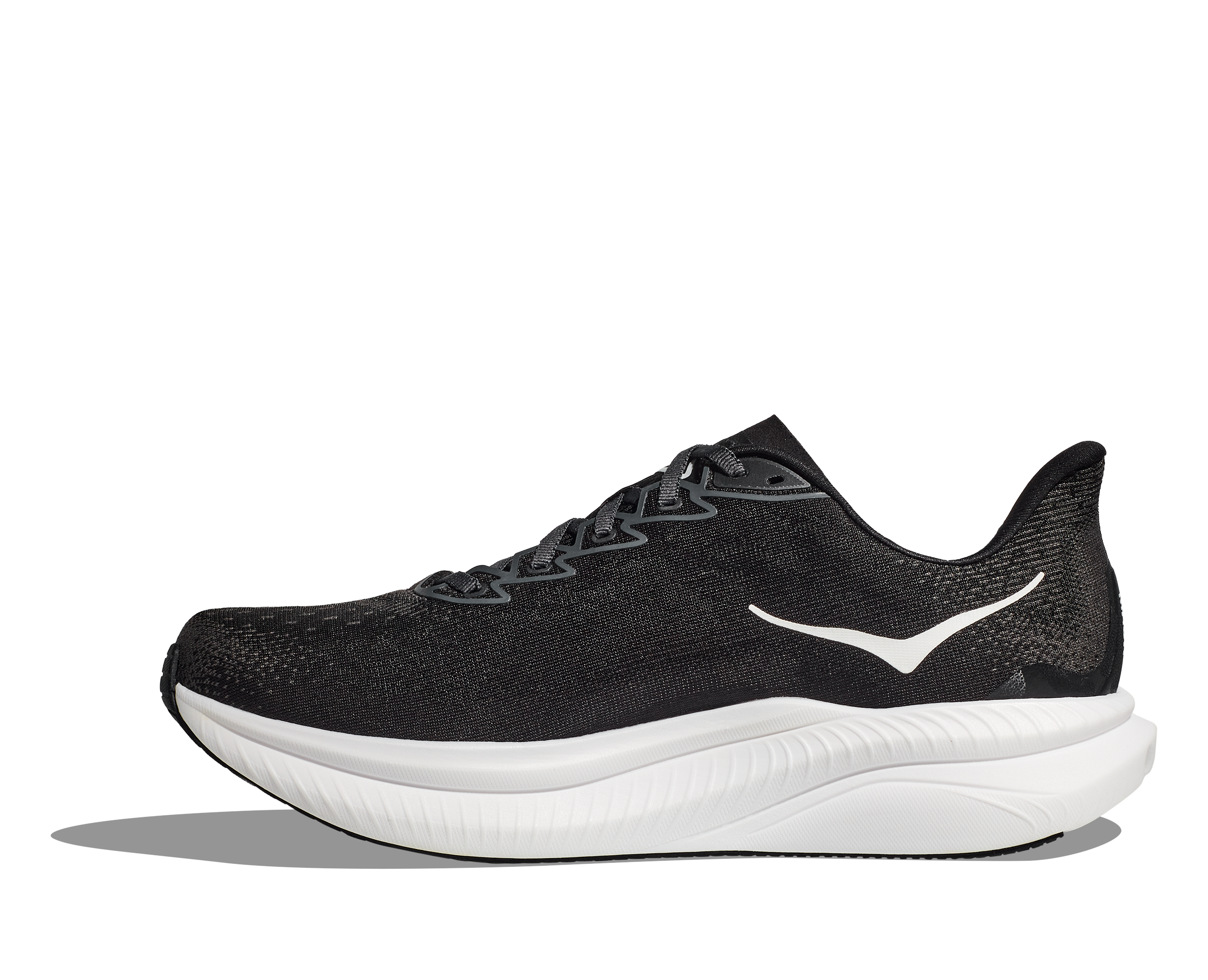 HOKA Women's Mach 6 - BLACK / WHITE
