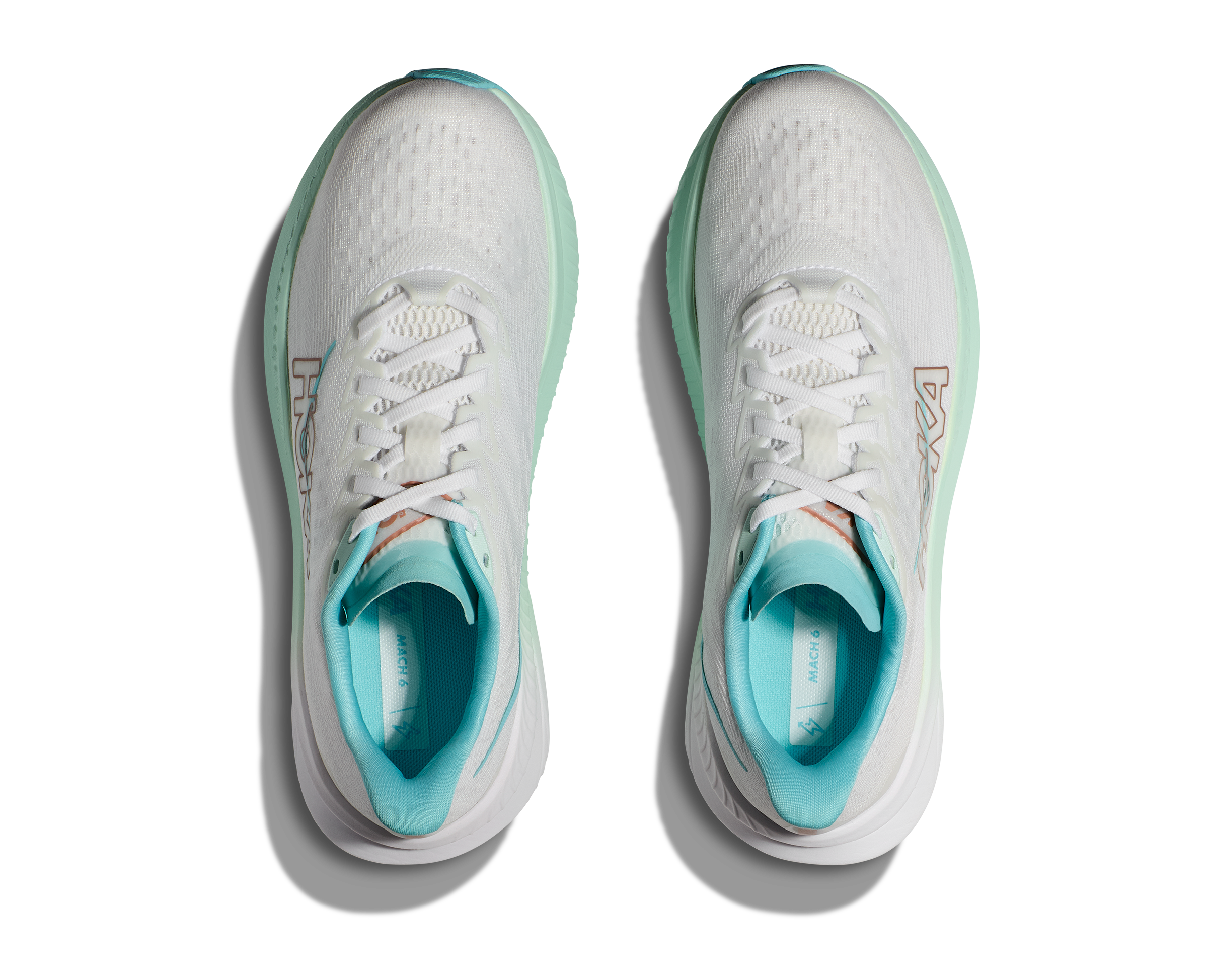 HOKA Women's Mach 6 - FROST / ROSE GOLD
