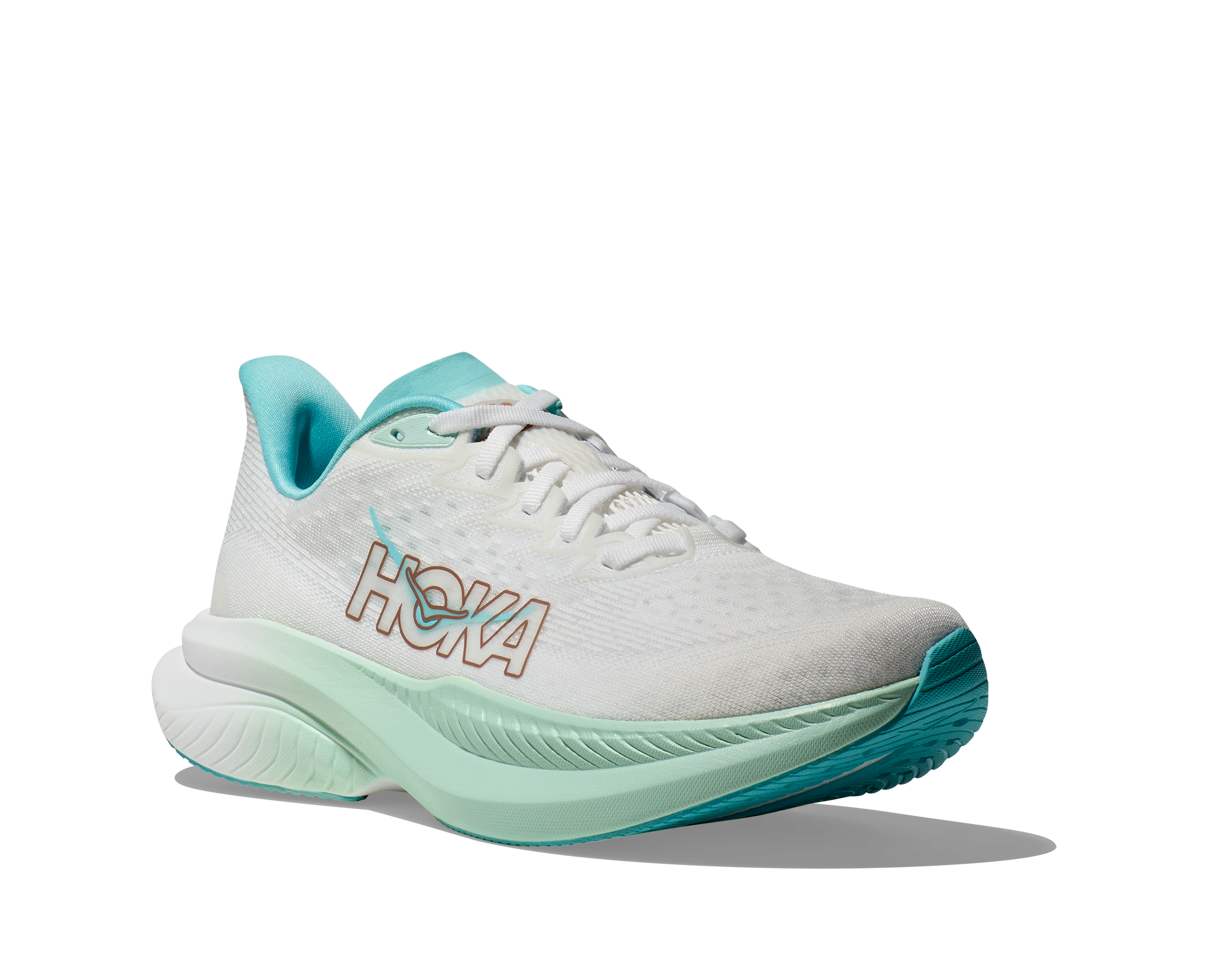 HOKA Women's Mach 6 - FROST / ROSE GOLD