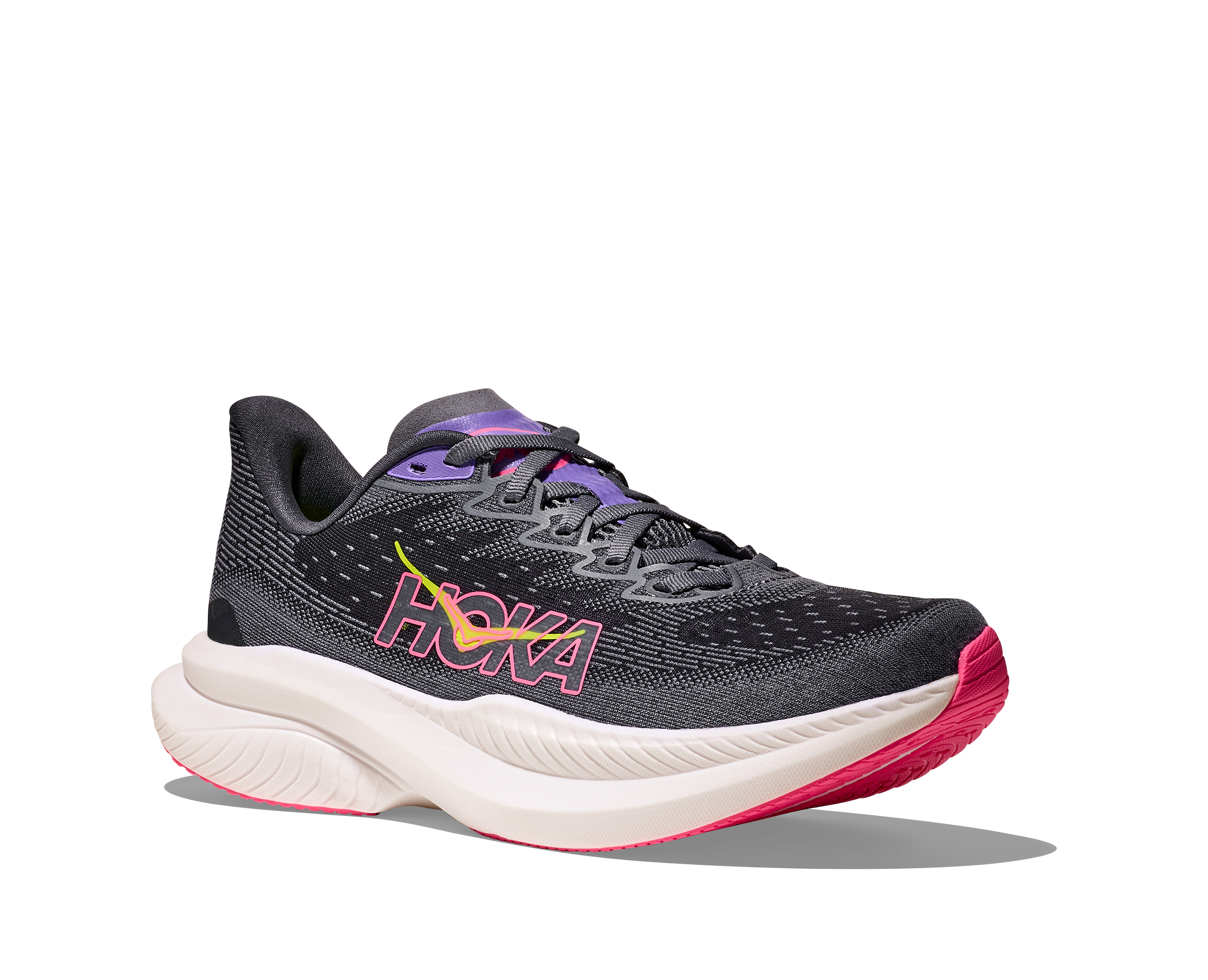 HOKA Women's Mach 6 - GREY SKIES / CHARCOAL GREY