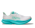 HOKA Women's Mach 6 - WHITE / CIELO BLUE