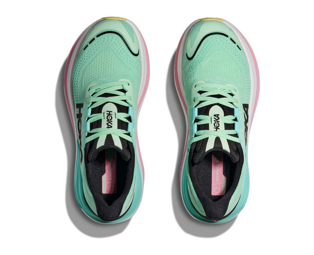 HOKA Women's Skyward X - MINT FLUORITE / BLUE SPARK