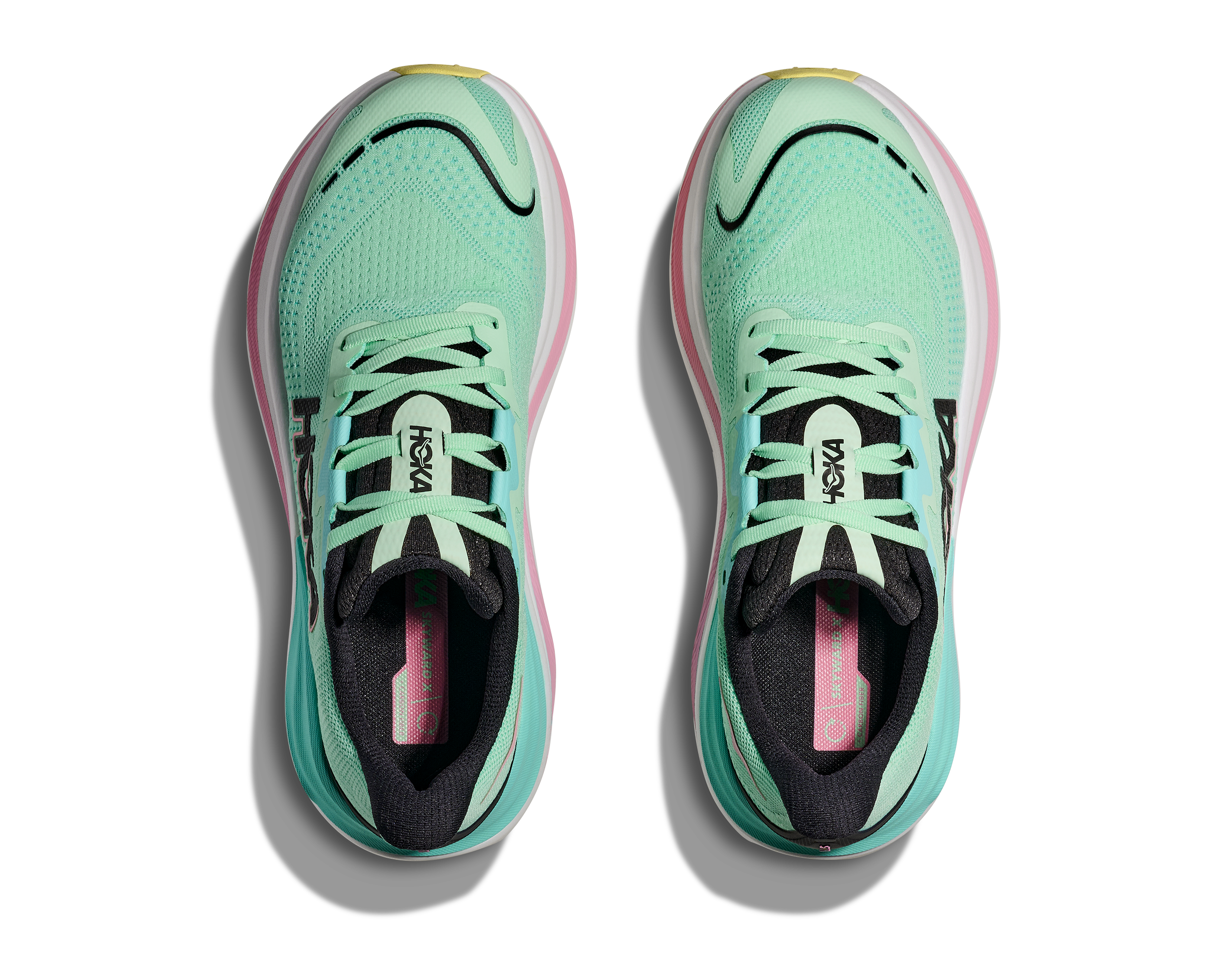 HOKA Women's Skyward X - MINT FLUORITE / BLUE SPARK
