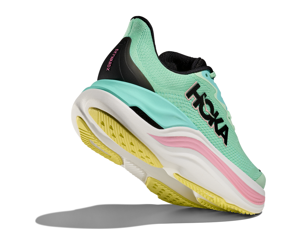 HOKA Women's Skyward X - MINT FLUORITE / BLUE SPARK