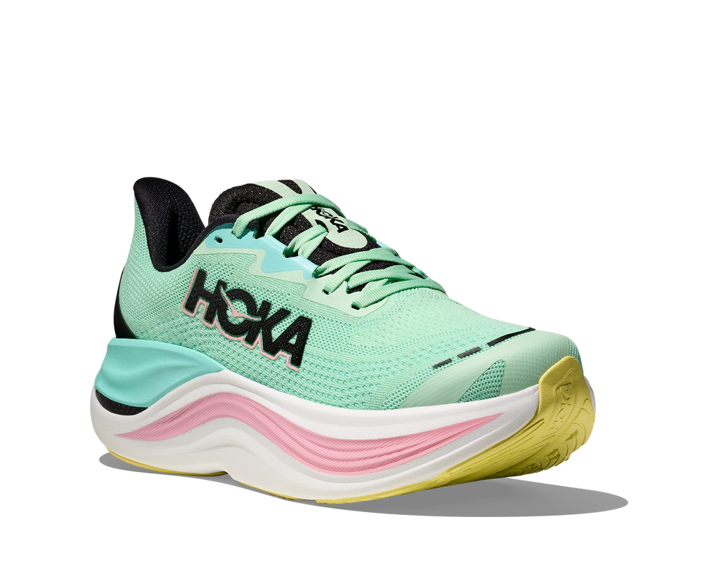 HOKA Women's Skyward X - MINT FLUORITE / BLUE SPARK