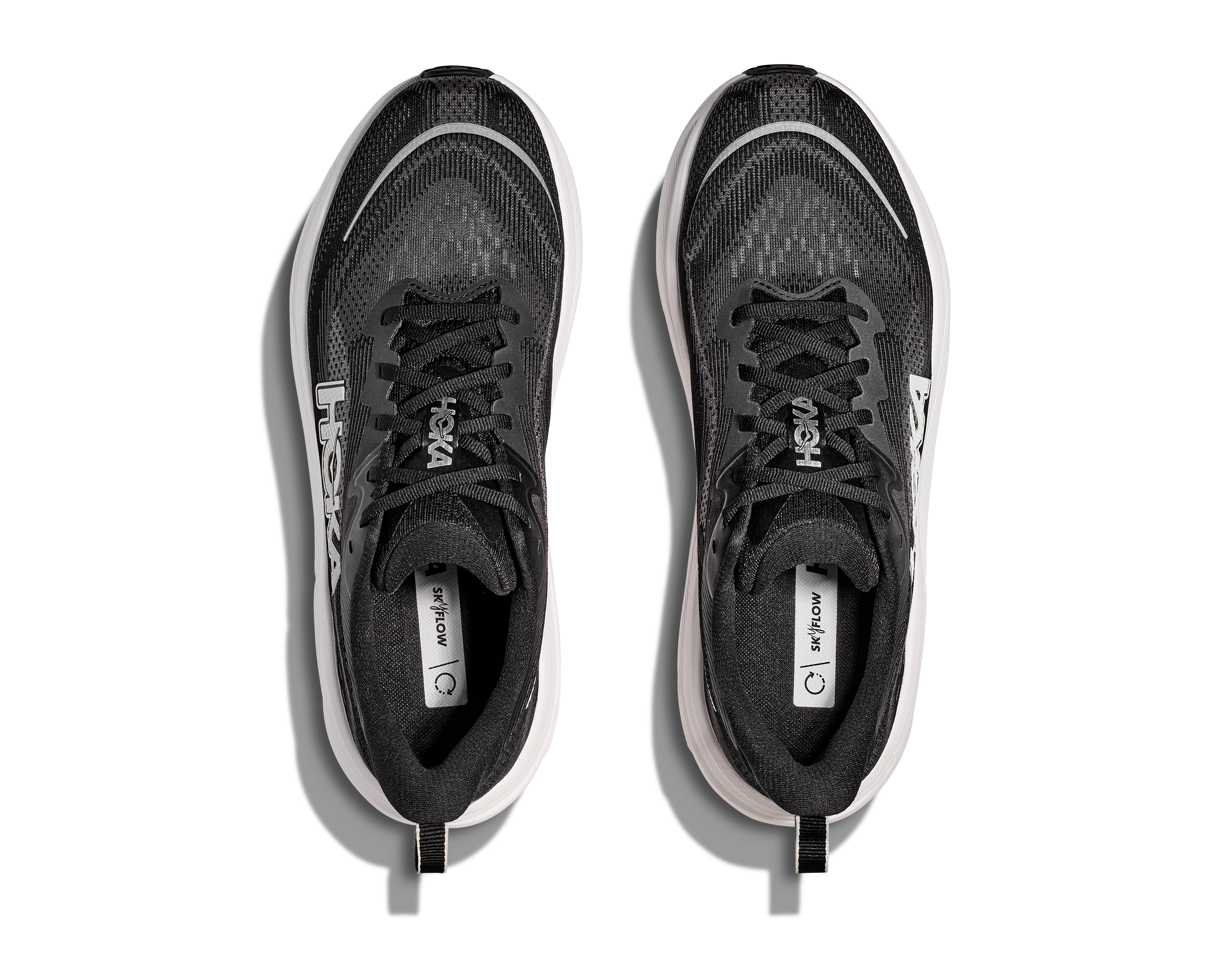HOKA Men's Skyflow - BLACK / WHITE (Wide)
