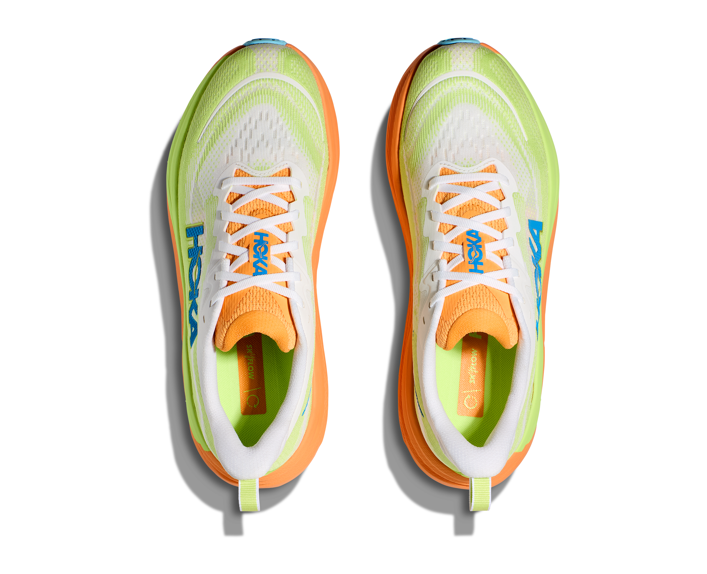 HOKA Men's Skyflow - FROST / SOLAR FLARE