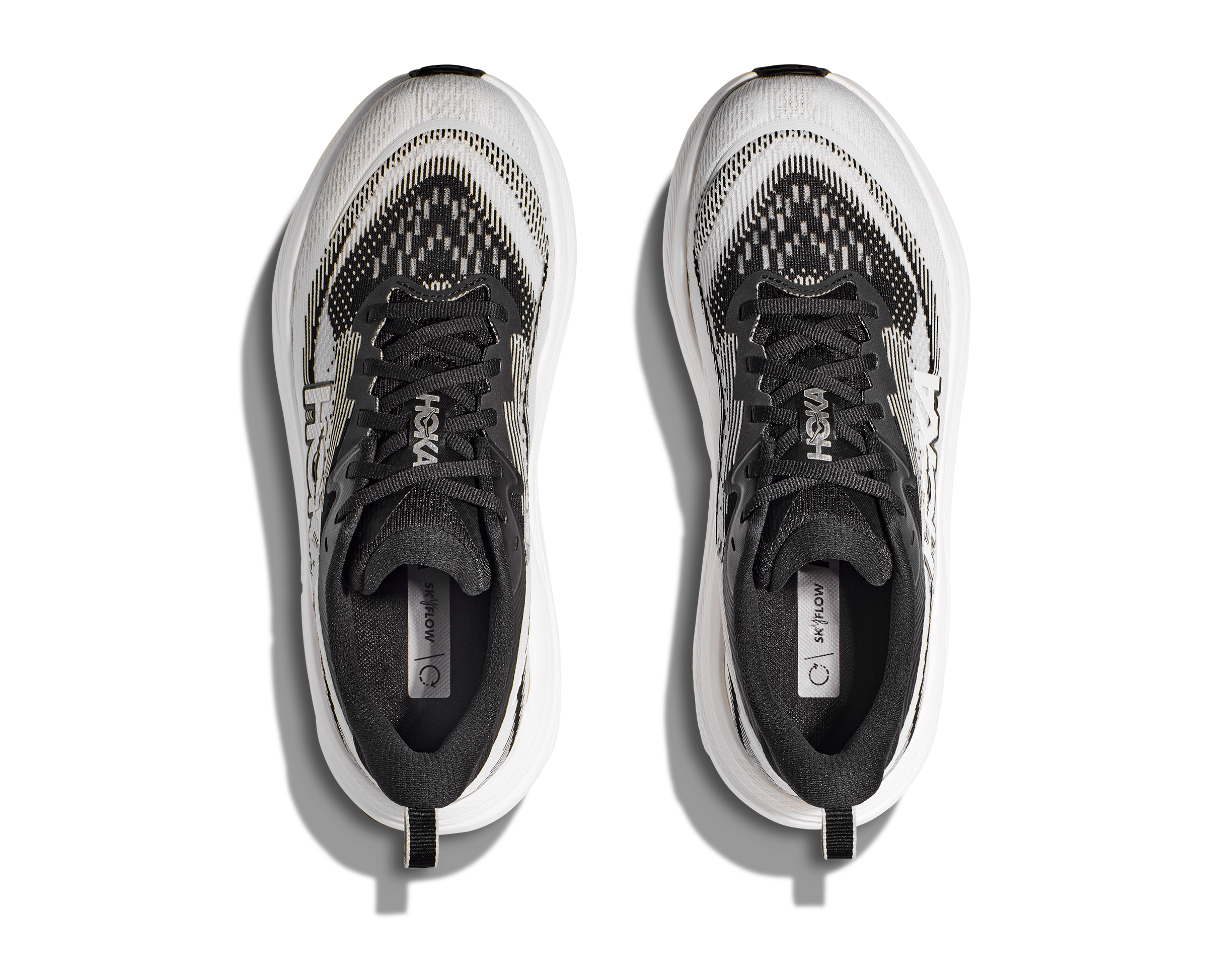 HOKA Women's Skyflow - BLACK / WHITE