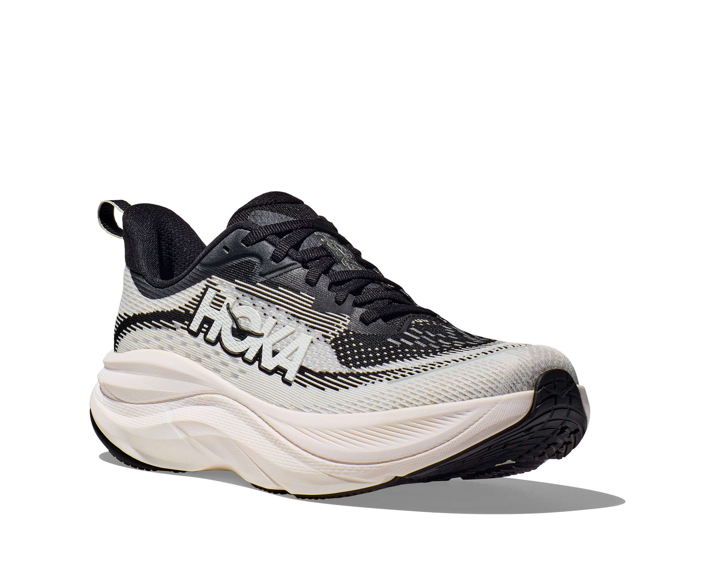 HOKA Women's Skyflow - BLACK / WHITE