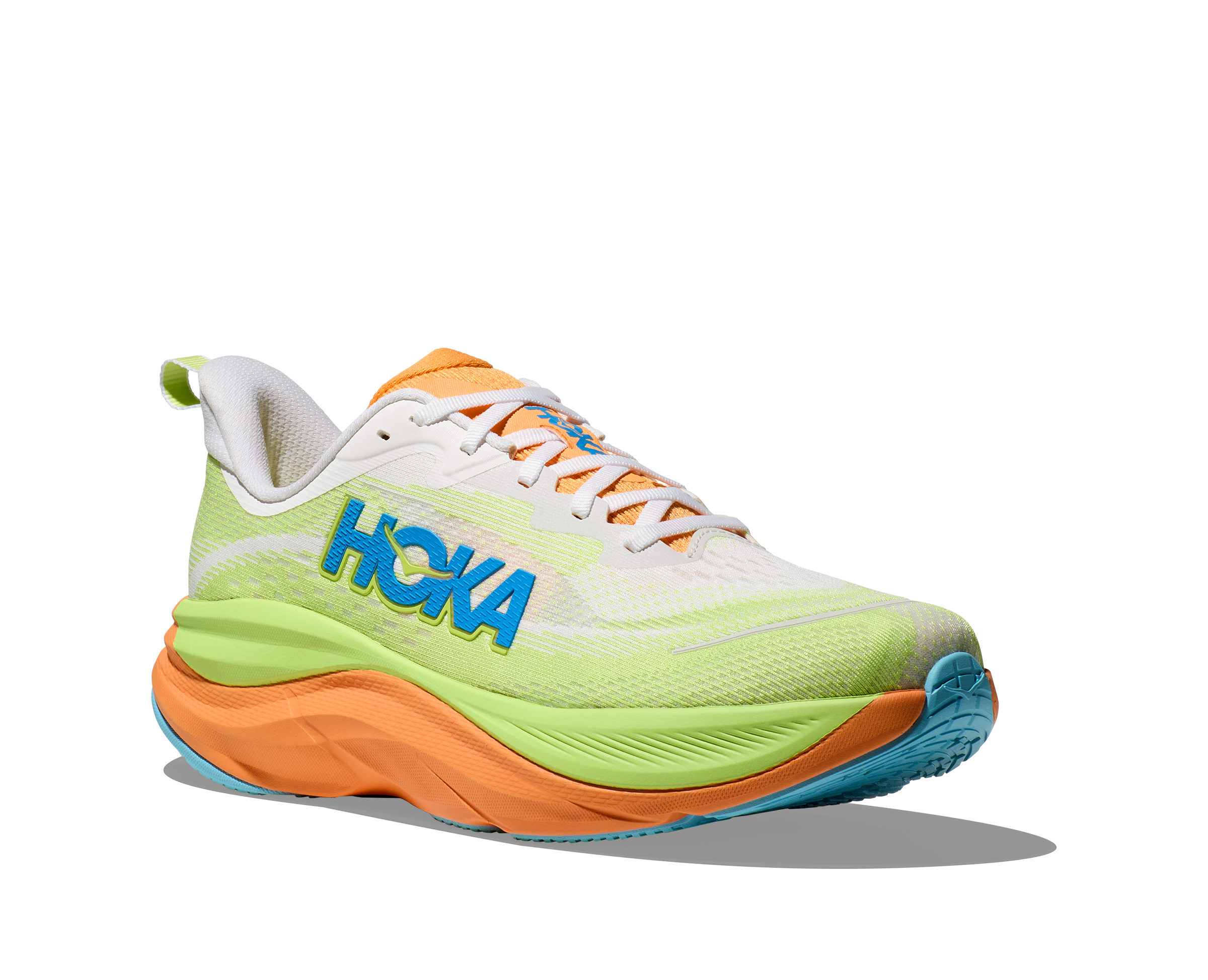 HOKA Women's Skyflow - FROST / SOLAR FLARE