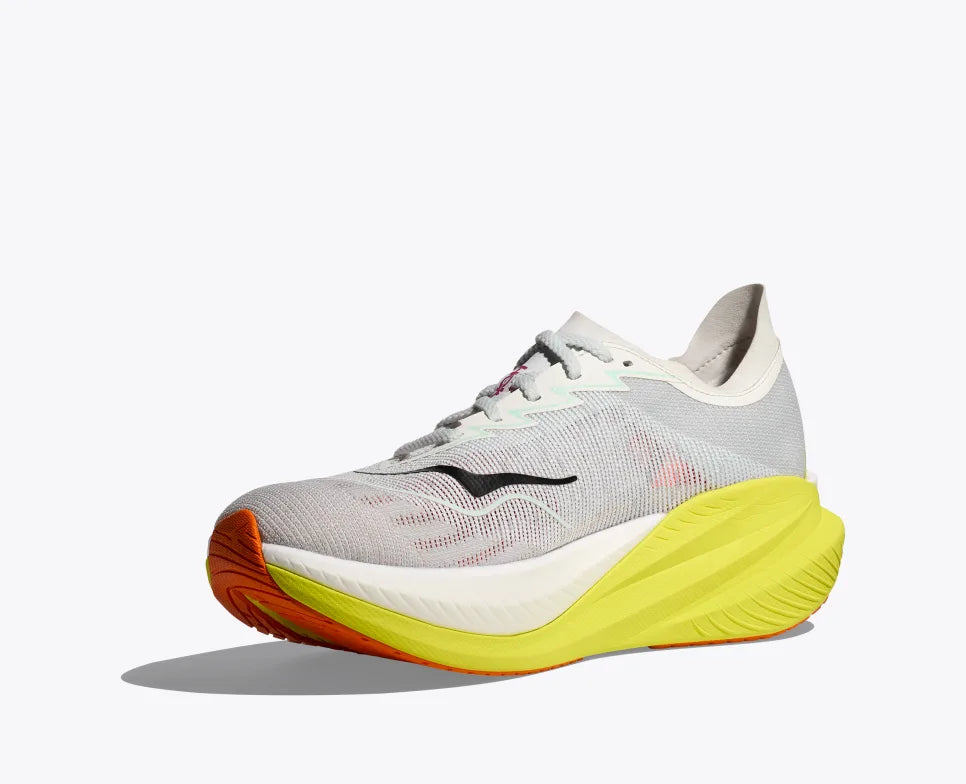 Mens Hoka Mach X 2- Frost/Citrus (1155119-FCT)